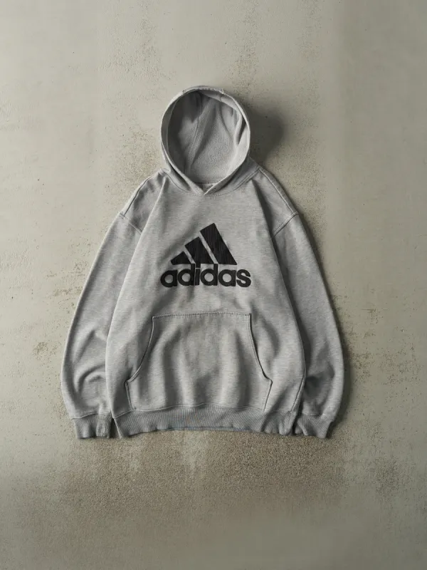 Vintage Y2K Grey Embroidered Adidas Hoodie (M/L) sold by Rebalance Vintage