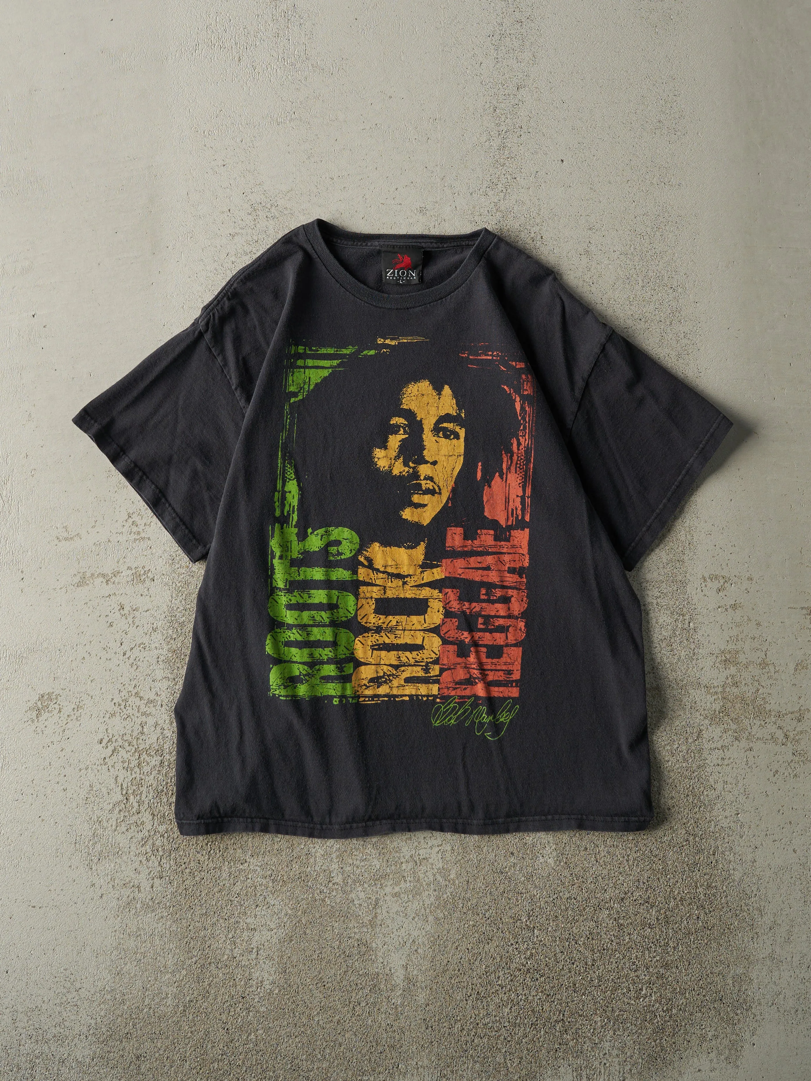 Vintage 08' Black Bob Marley Tee (M) sold by Rebalance Vintage