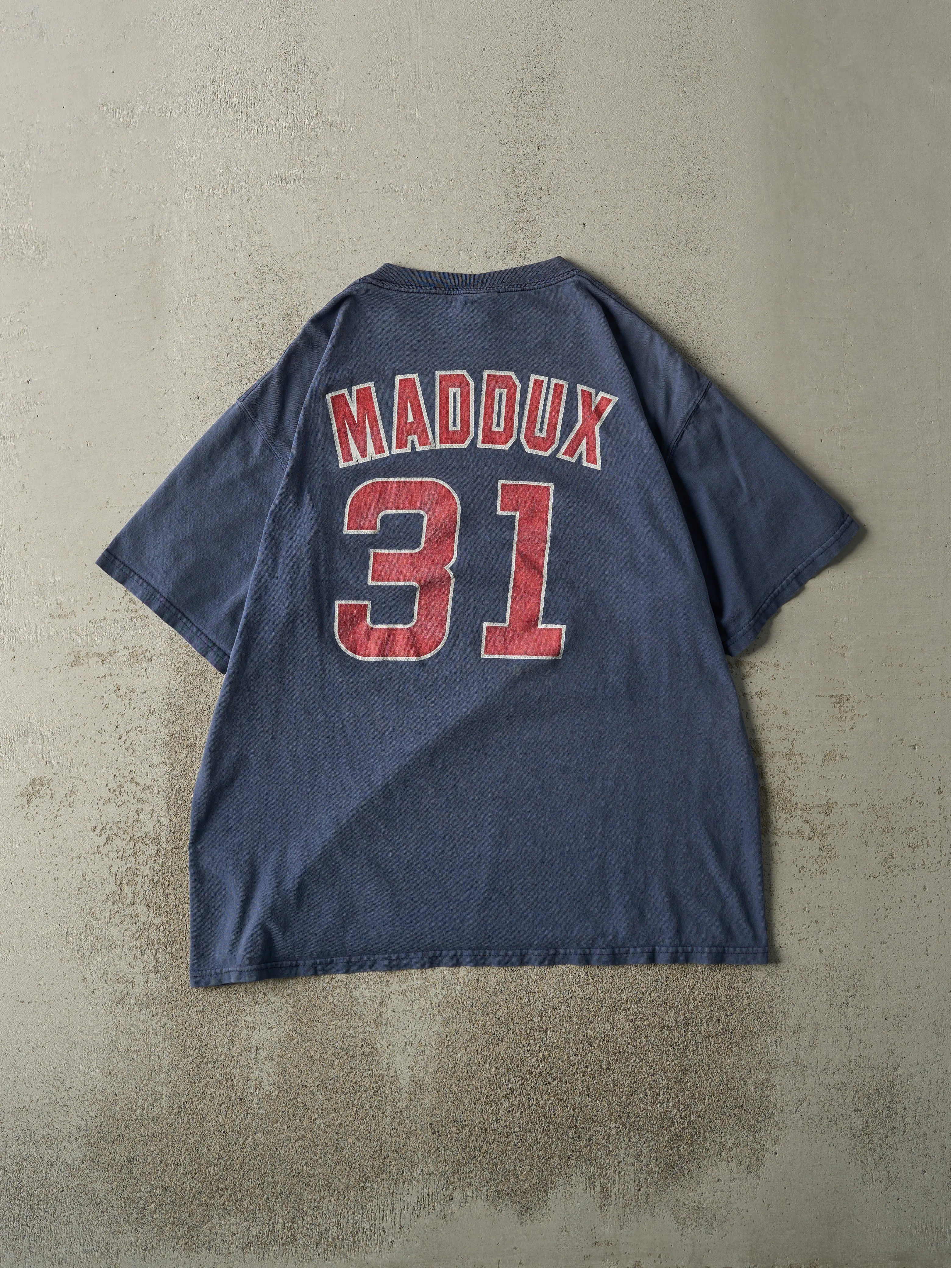 Vintage Y2K Navy Blue Chicago Cubs #31 Maddux Tee (M/L) sold by Rebalance Vintage product image thumbnail 2