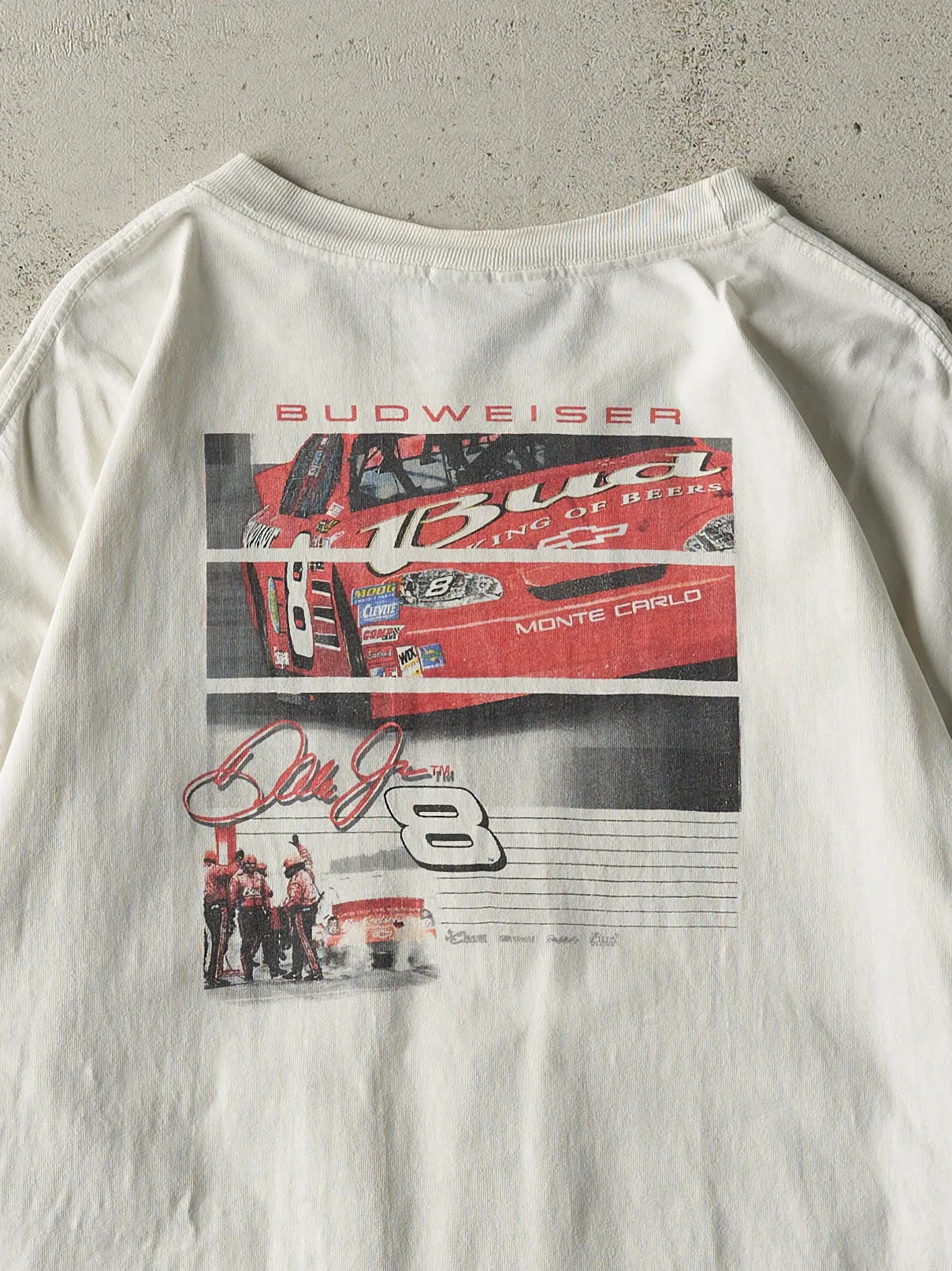Vintage Y2K White Dale Earnhardt Jr Tee (XL) sold by Rebalance Vintage product image thumbnail 4