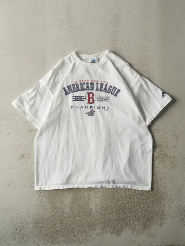 Vintage 04' White Boston Red Sox American League Champions Tee (L/XL) sold by Rebalance Vintage
