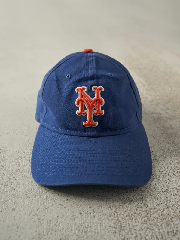 Vintage Y2K Blue New York Mets Strap Back Hat sold by Rebalance Vintage