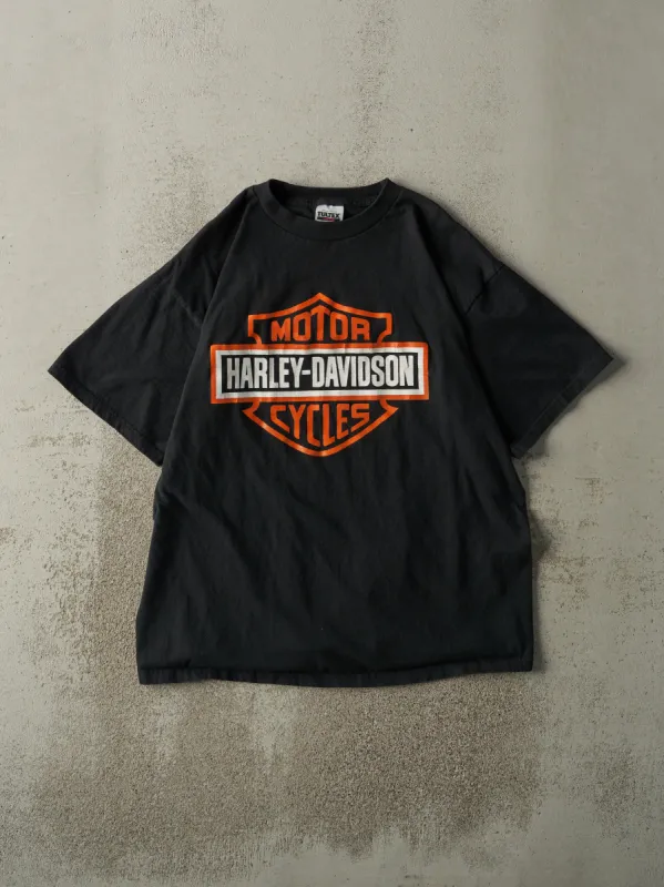 Vintage 90s Black Harley Davidson Bootleg Tee (L/XL) sold by Rebalance Vintage