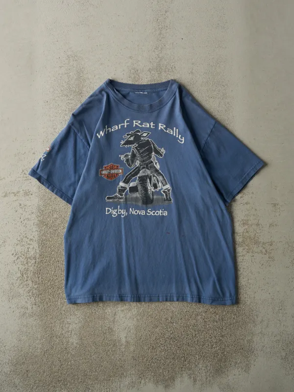 Vintage 09' Blue Digby Nova Scotia Harley Davidson Tee (M) sold by Rebalance Vintage