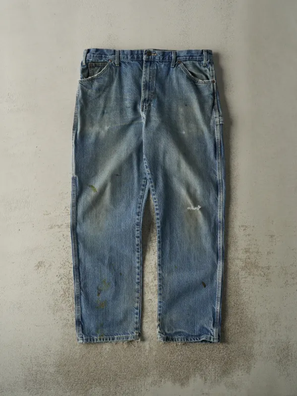 Vintage 90s Mid Wash Dickies Carpenter Jeans (38x32) sold by Rebalance Vintage