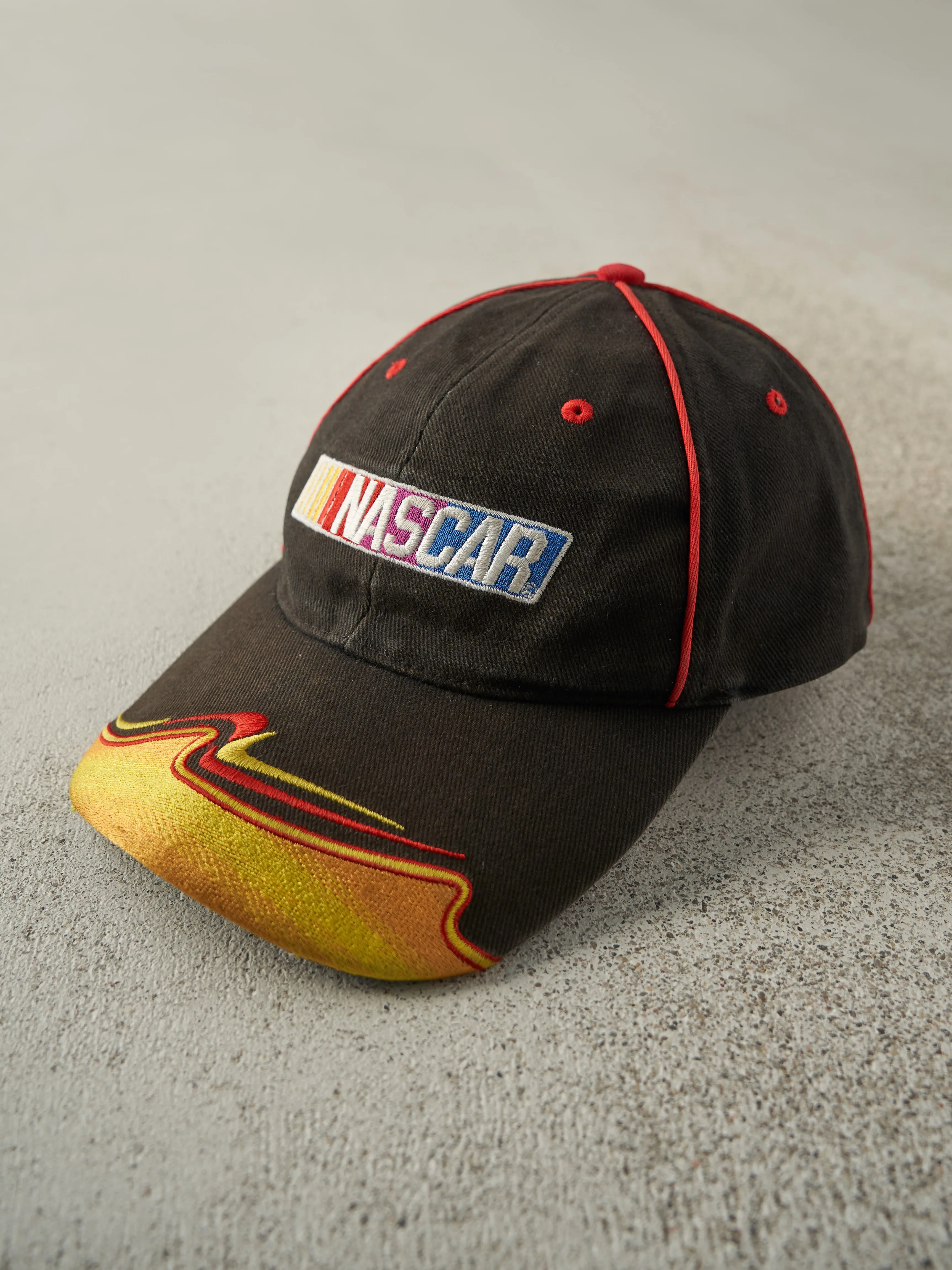 Vintage Y2K Faded Black Nascar Embroidered Velcro Back Hat sold by Rebalance Vintage product image thumbnail 2