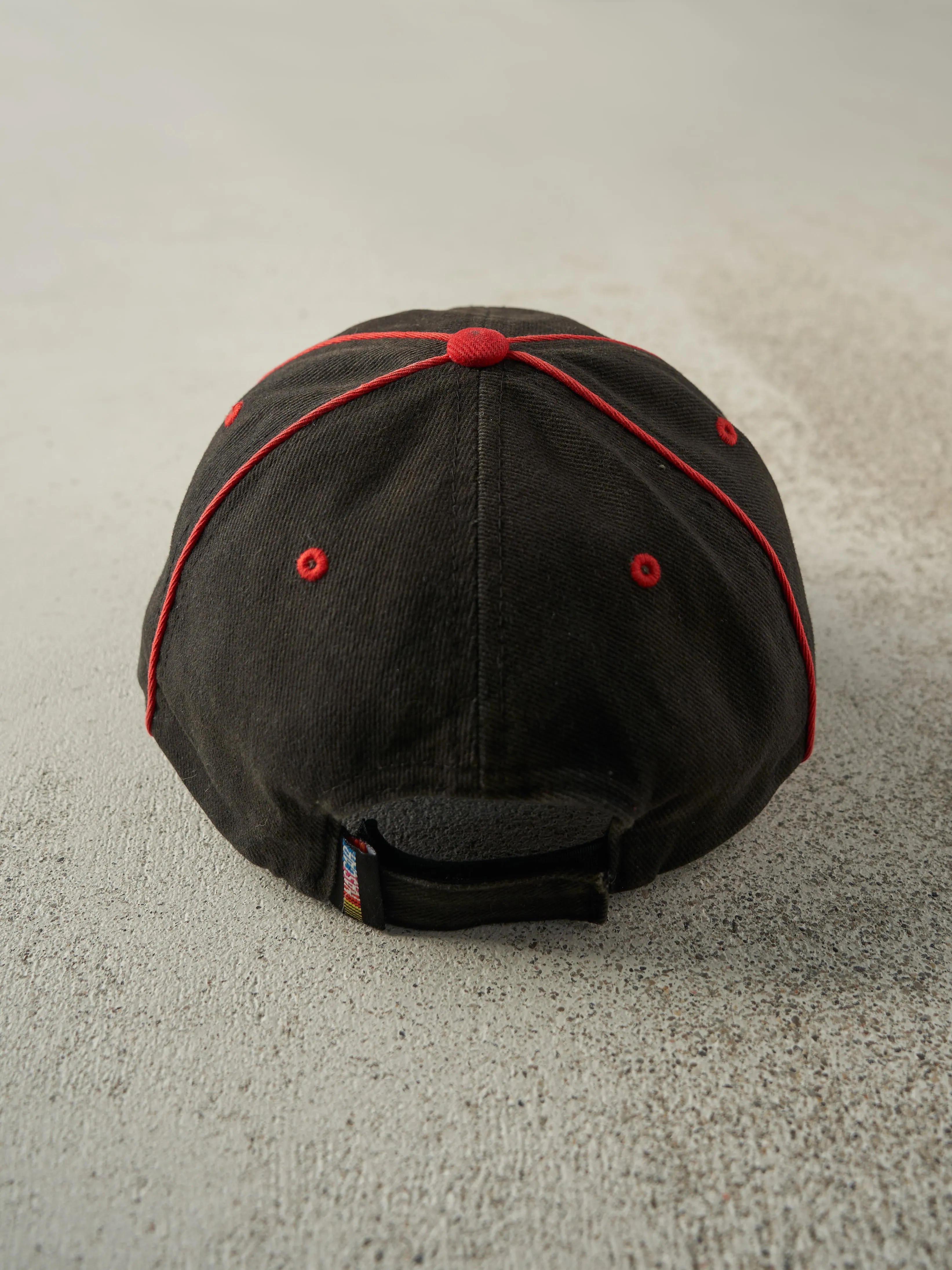 Vintage Y2K Faded Black Nascar Embroidered Velcro Back Hat sold by Rebalance Vintage product image thumbnail 3