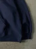Vintage 90s Navy Blue Blank Hoodie (XL) sold by Rebalance Vintage