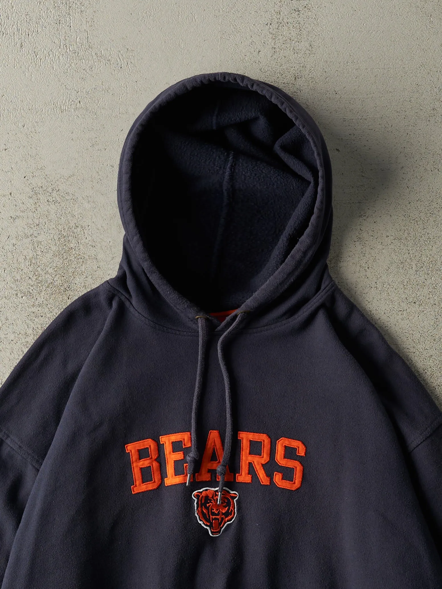 Vintage Y2K Navy Blue Embroidered Chicago Bears Hoodie (XL) sold by Rebalance Vintage product image thumbnail 2