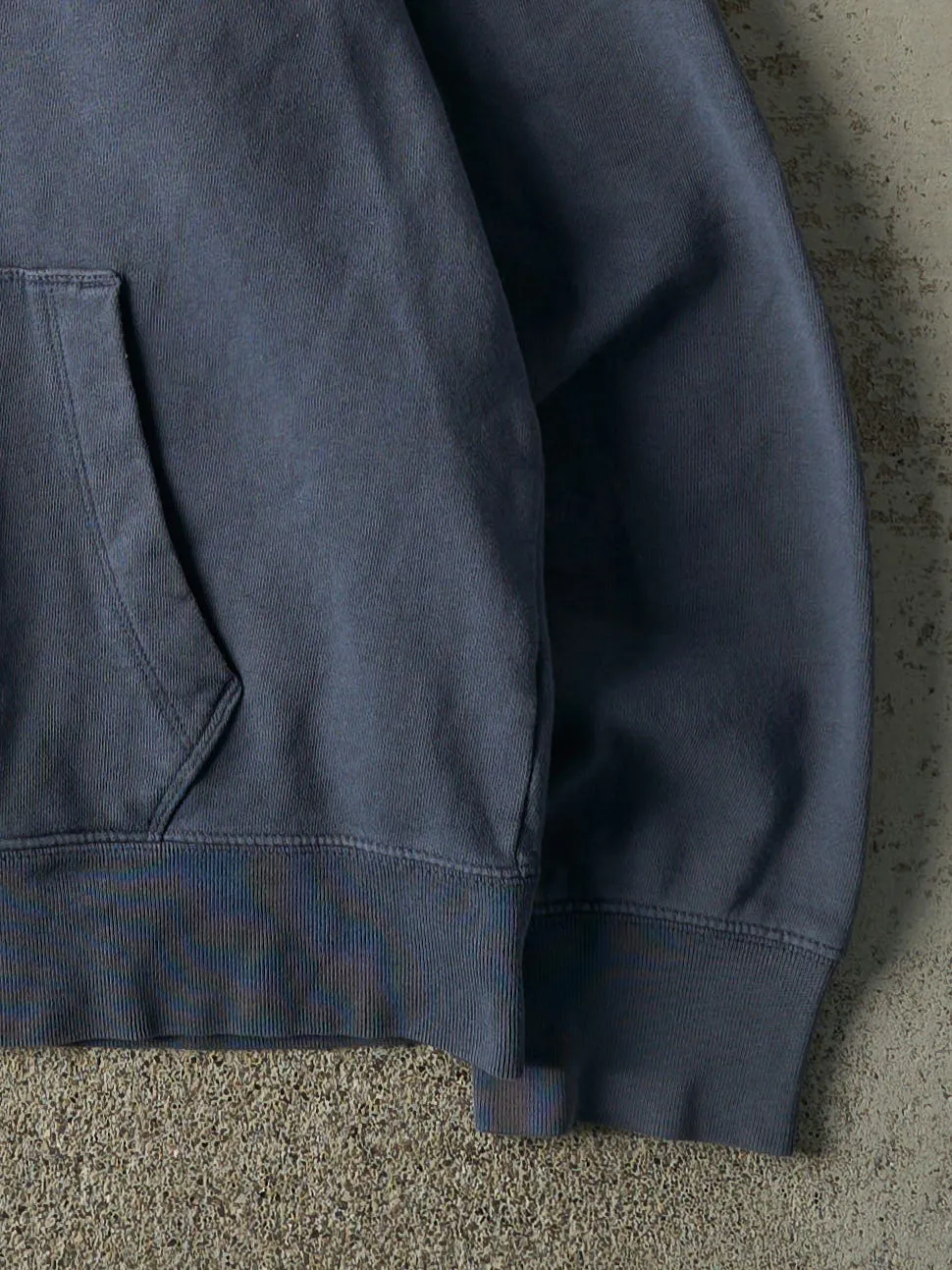 Vintage Y2K Slate Blue Gap Zip Up Boxy Hoodie (M) sold by Rebalance Vintage product image thumbnail 3