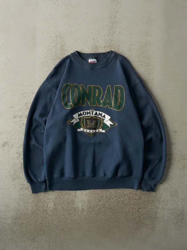 Vintage 90s Blue Conrad Montana Crewneck (M/L) sold by Rebalance Vintage