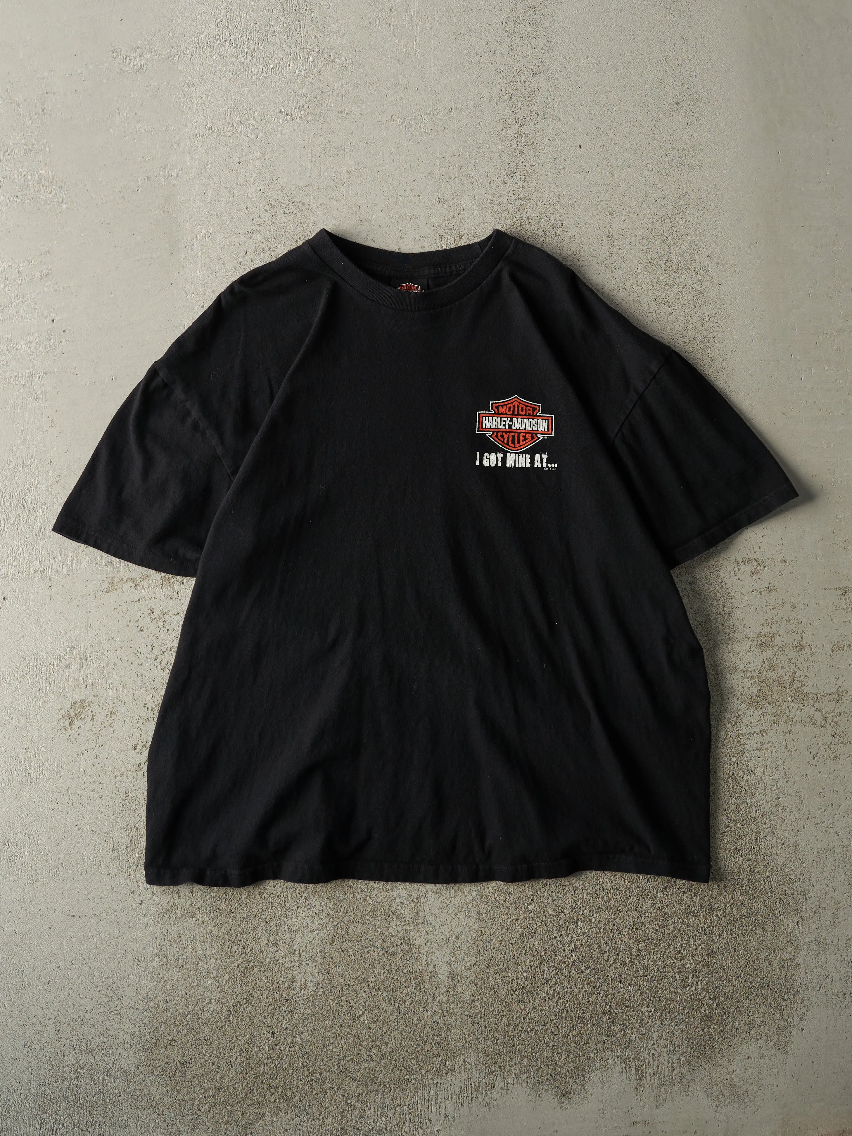 Vintage 12' Black Ohio Harley Davidson Tee (L) sold by Rebalance Vintage product image thumbnail 2