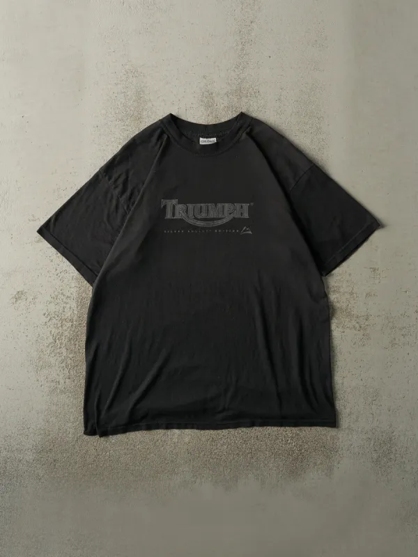 Vintage 90s Black Triumph Silver Bullet Edition Tee (M) sold by Rebalance Vintage