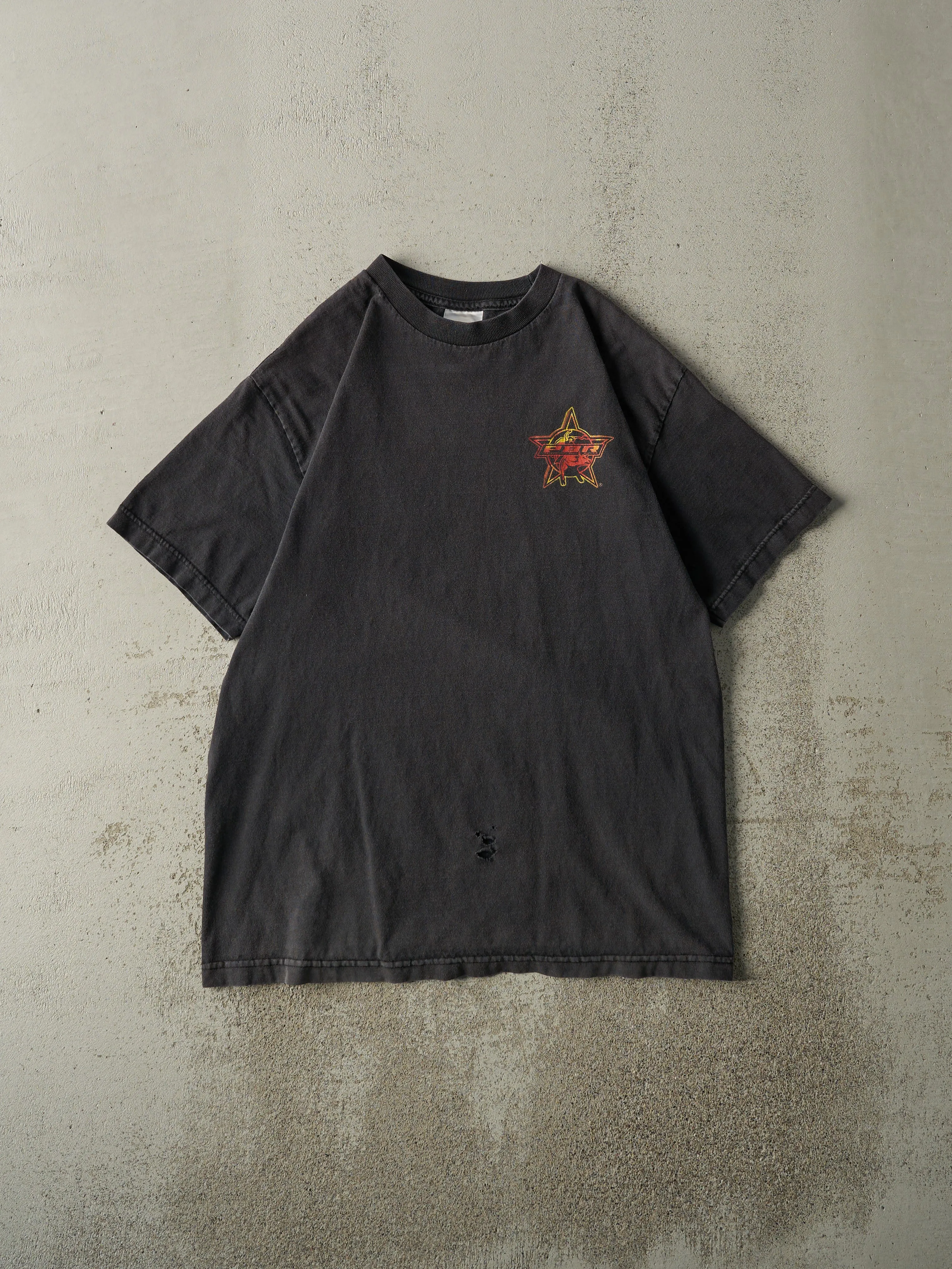 Vintage Y2K Faded Black Wrangler PBR Professional Bull Riders Tee (M/L) sold by Rebalance Vintage product image thumbnail 2