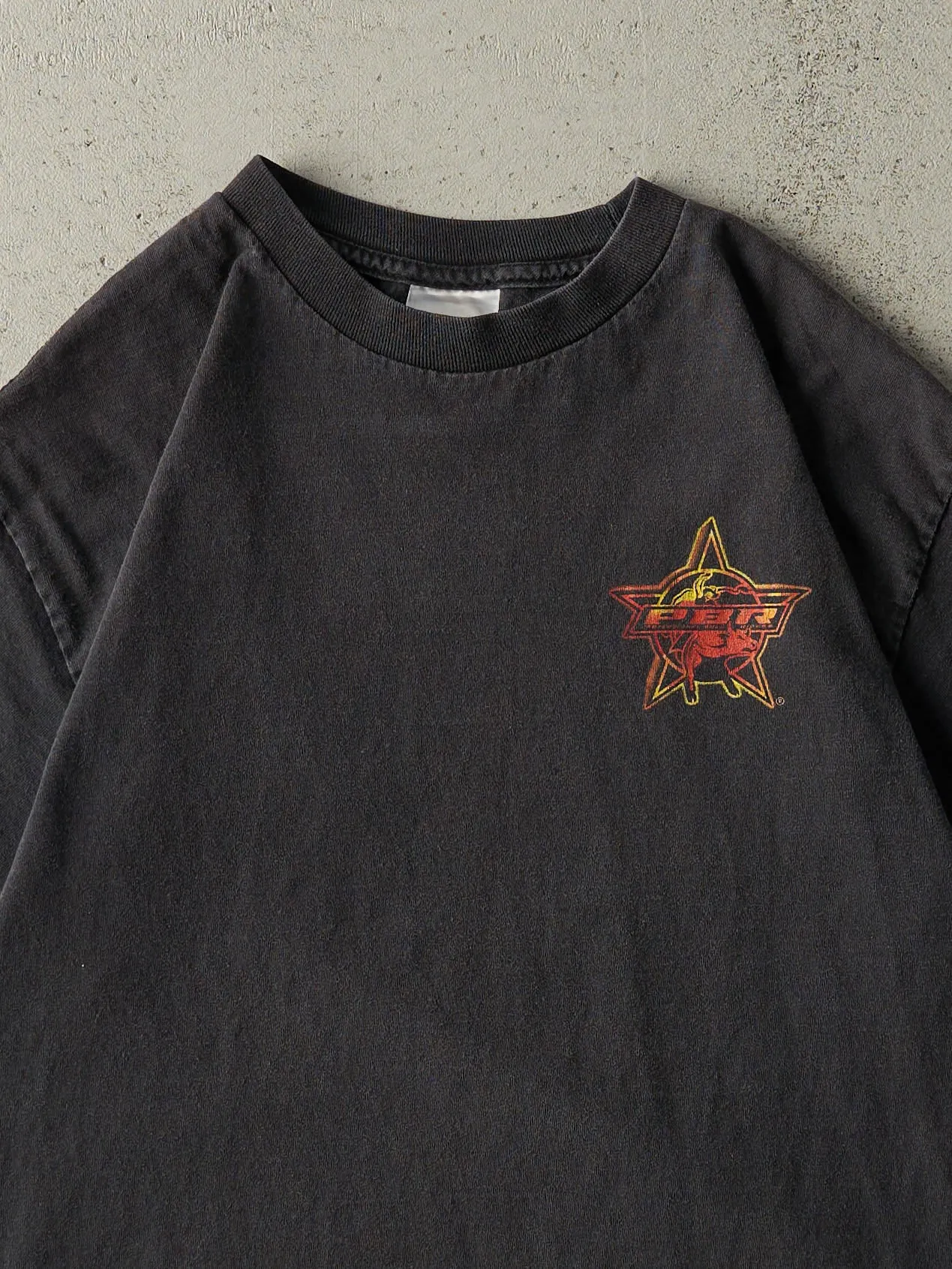 Vintage Y2K Faded Black Wrangler PBR Professional Bull Riders Tee (M/L) sold by Rebalance Vintage product image thumbnail 3