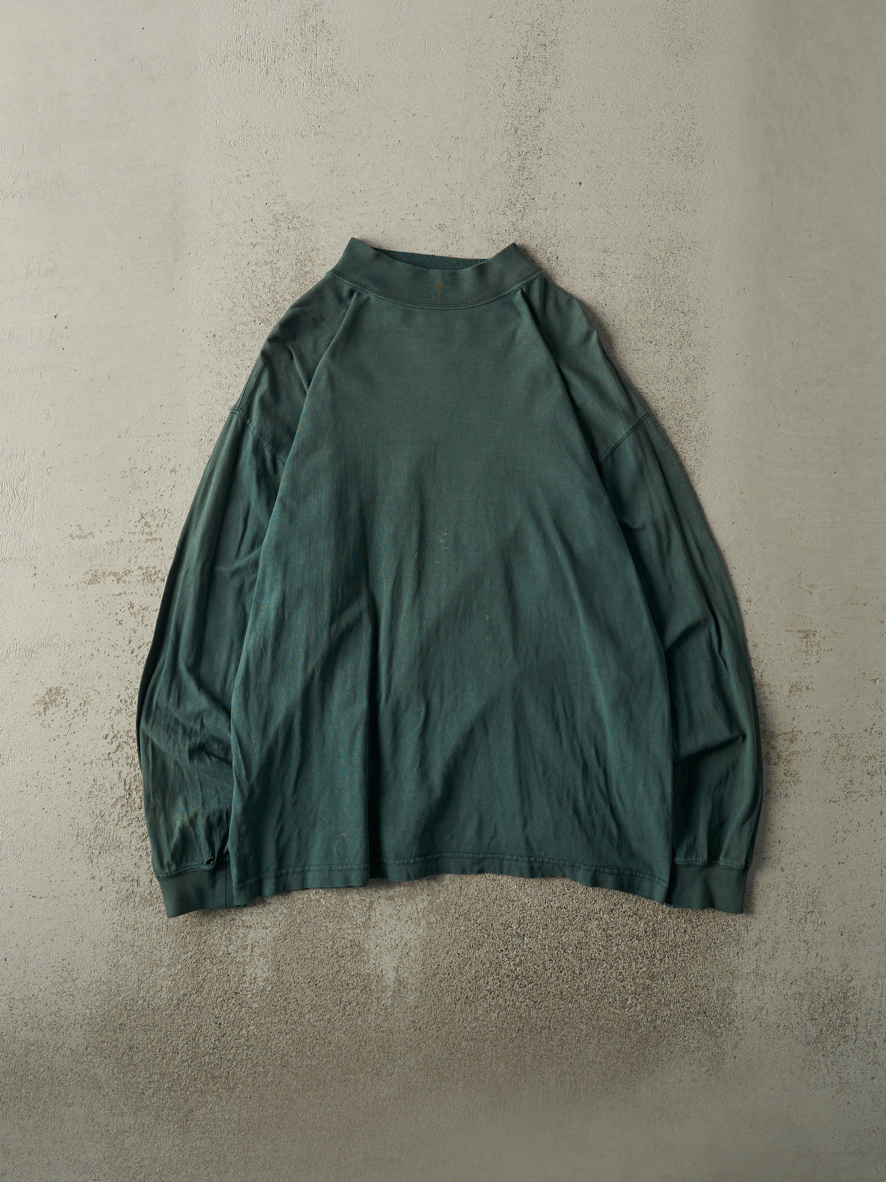 Vintage 90s Green Mock Neck Long Sleeve (M/L) sold by Rebalance Vintage