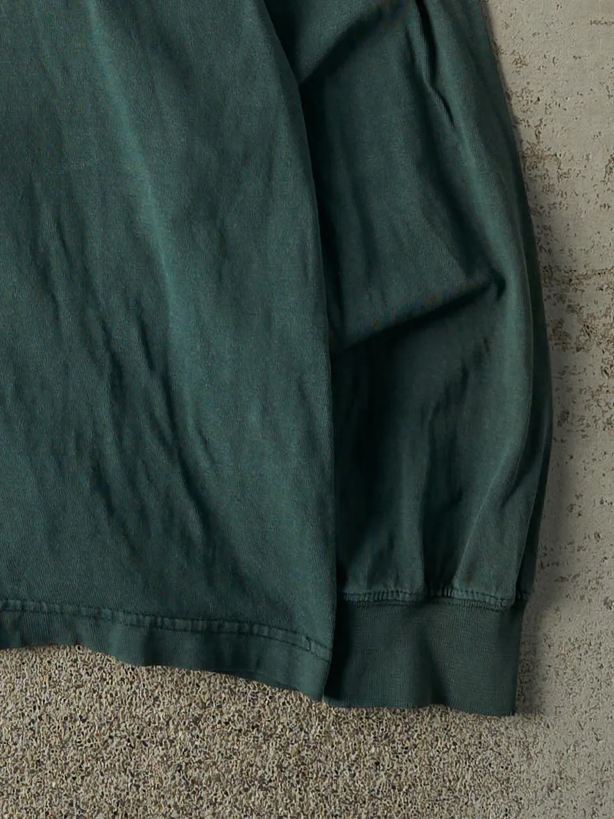 Vintage 90s Green Mock Neck Long Sleeve (M/L) sold by Rebalance Vintage product image thumbnail 3