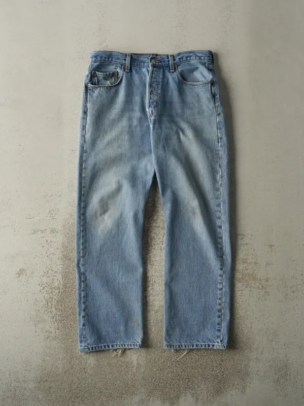 Vintage 90s Light Wash Levi's 501 Jeans (32x30) sold by Rebalance Vintage