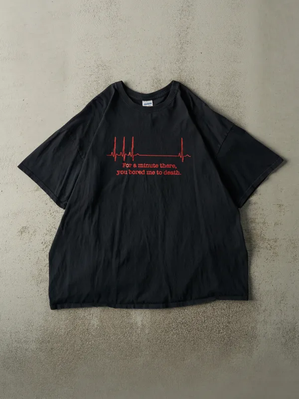 Vintage Y2K Faded Black "Bored Me To Death" Tee (XL/XXL) sold by Rebalance Vintage