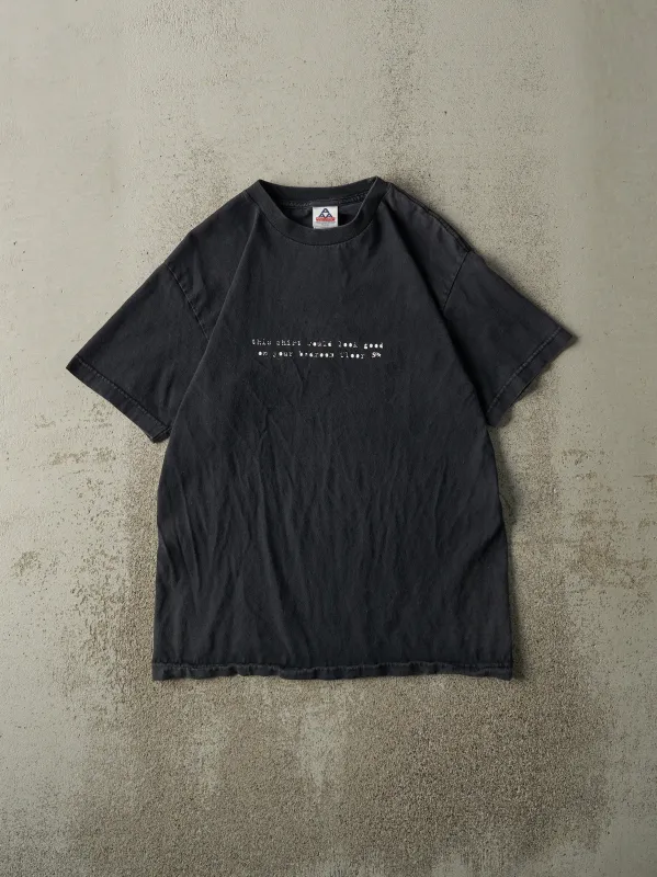 Vintage Y2K Faded Black "Your Bedroom Floor" Tee (S) sold by Rebalance Vintage