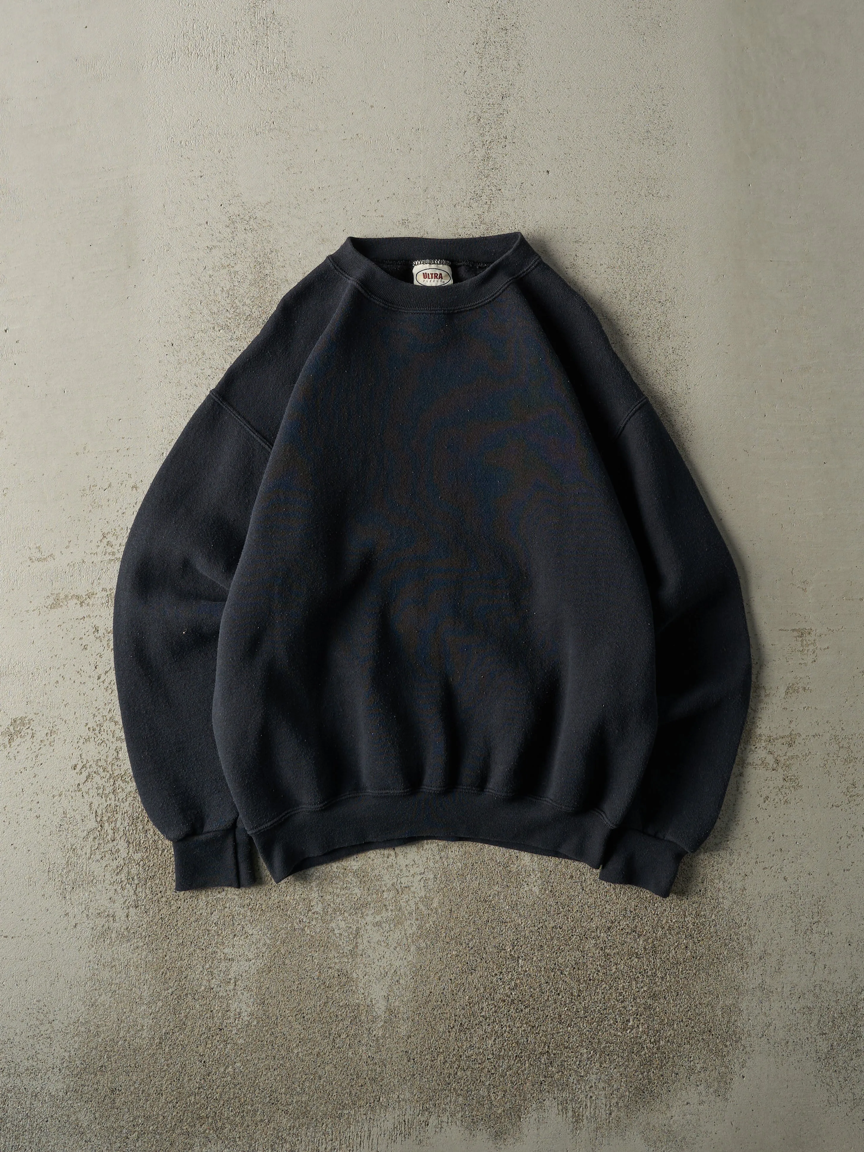 Vintage Y2K Faded Black Blank Crewneck (M) sold by Rebalance Vintage