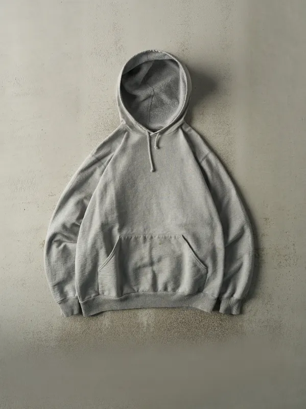 Vintage 90s Heather Grey Blank Wind River Hoodie (L/XL) sold by Rebalance Vintage