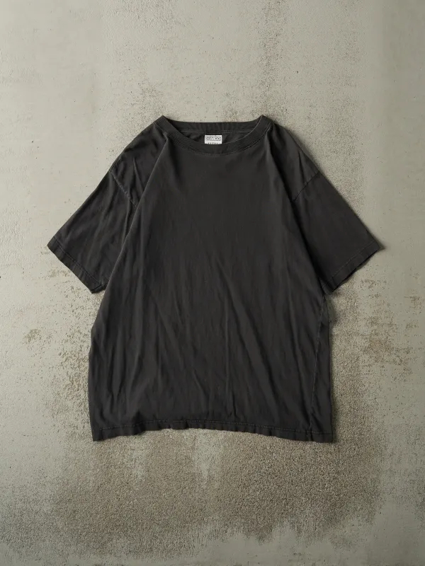 Vintage Y2K Faded Black Blank Tee (L) sold by Rebalance Vintage