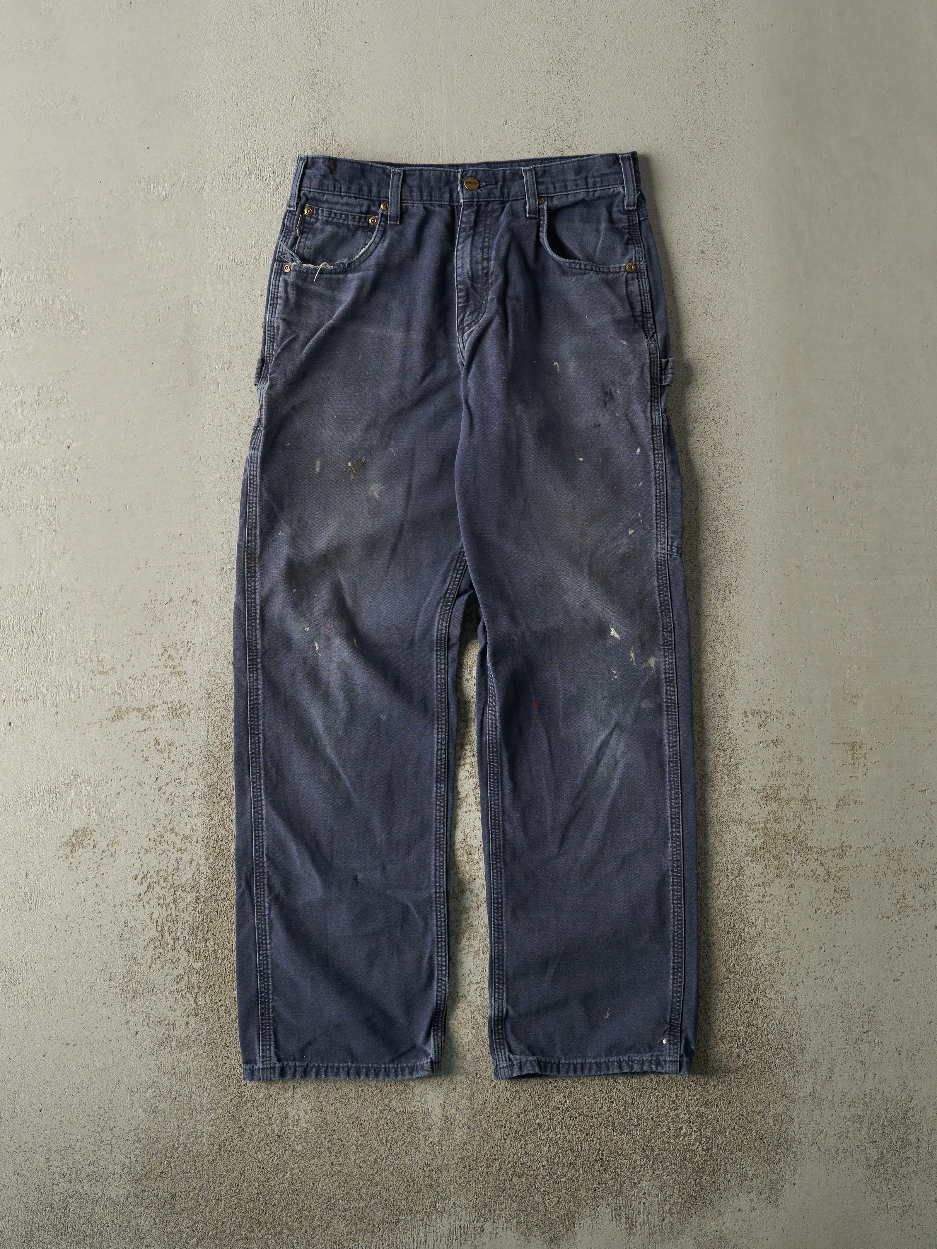 Vintage Y2K Navy Blue Carhartt Carpenter Pants (30x31) sold by Rebalance Vintage