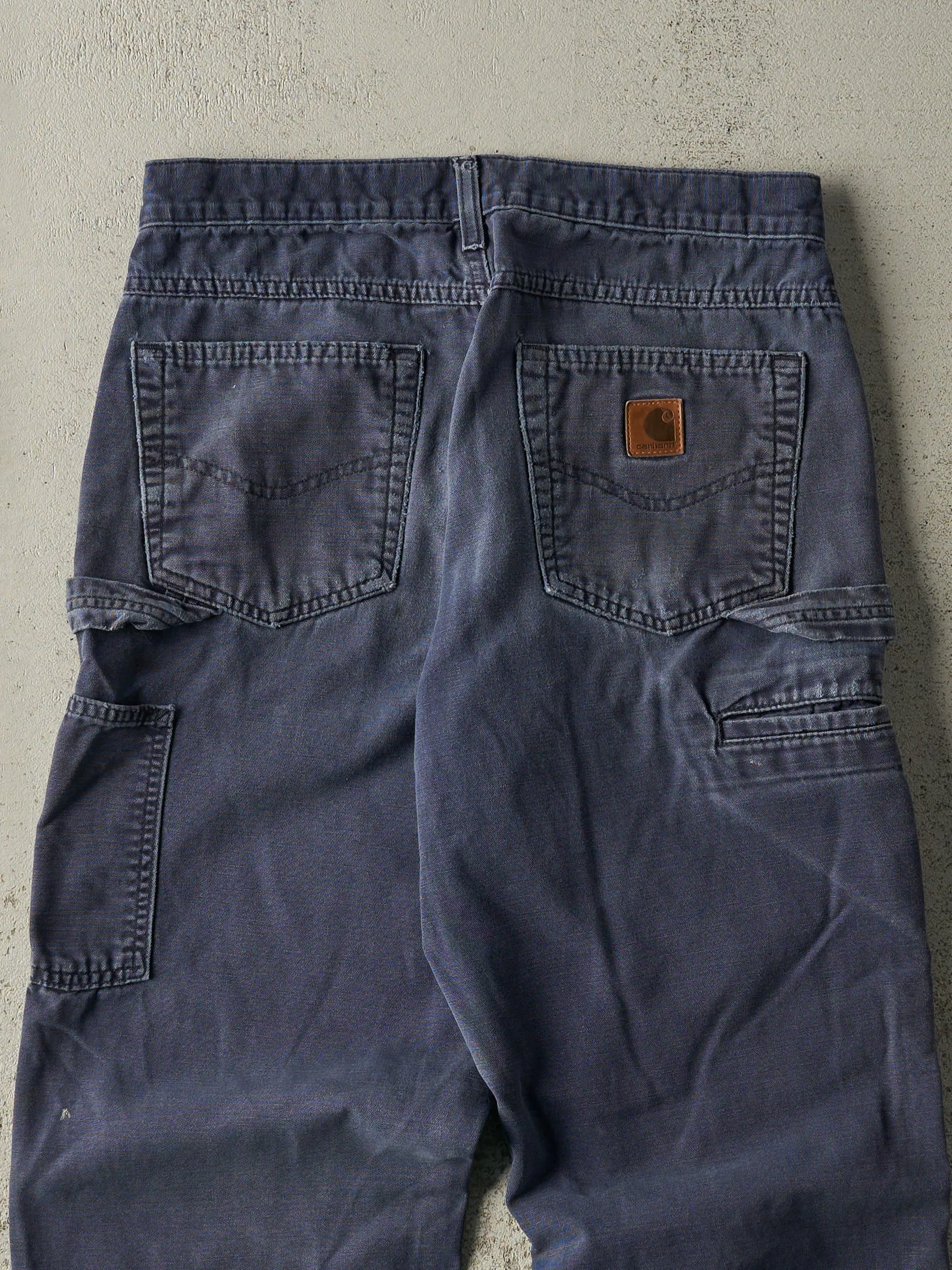 Vintage Y2K Navy Blue Carhartt Carpenter Pants (30x31) sold by Rebalance Vintage product image thumbnail 4