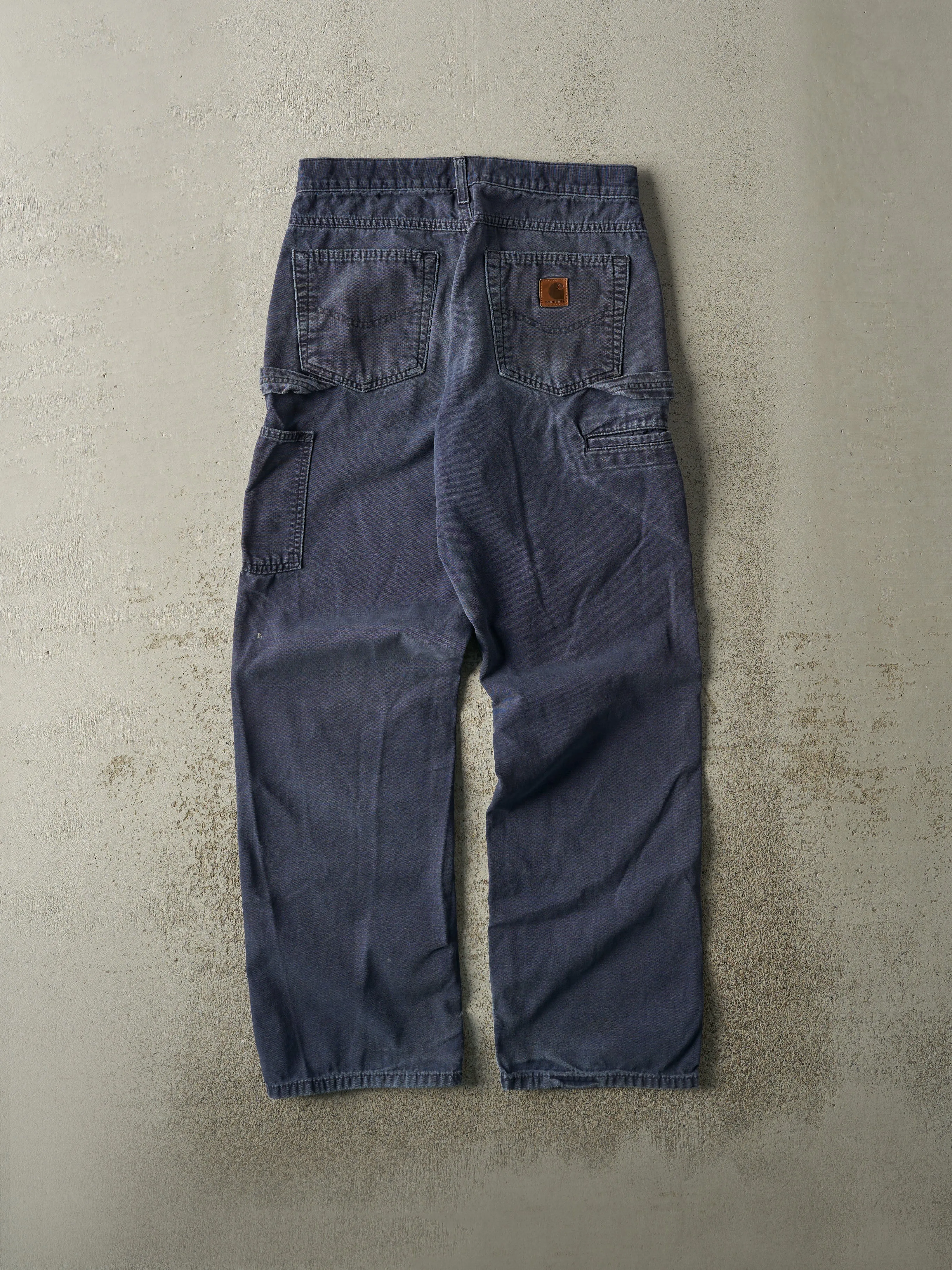 Vintage Y2K Navy Blue Carhartt Carpenter Pants (30x31) sold by Rebalance Vintage product image thumbnail 2