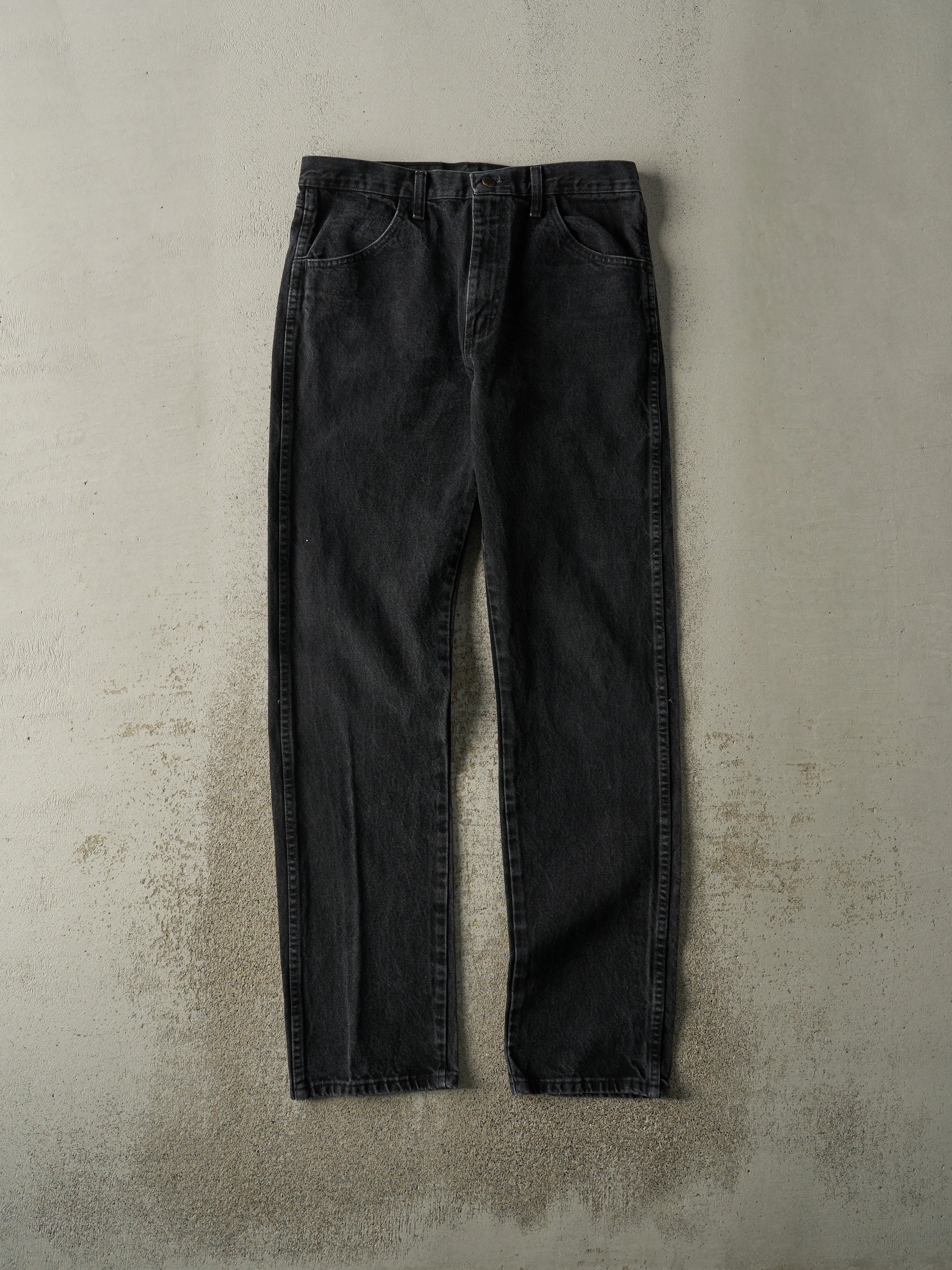 Vintage 90s Faded Black Rustler Denim Pants (32x33.5) sold by Rebalance Vintage