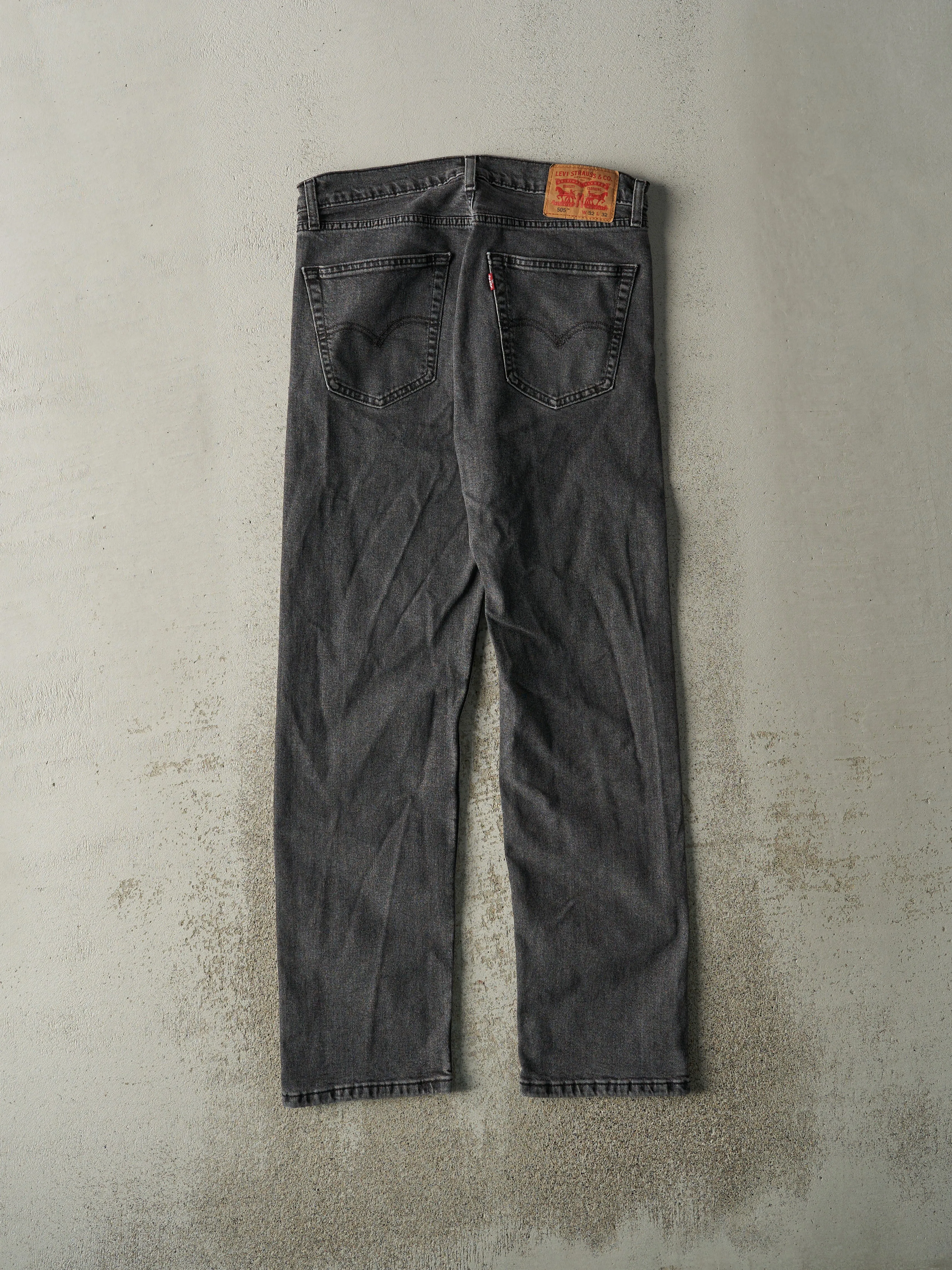 Vintage Y2K Faded Black Levi's 505 Denim Pants (33x31) sold by Rebalance Vintage product image thumbnail 3