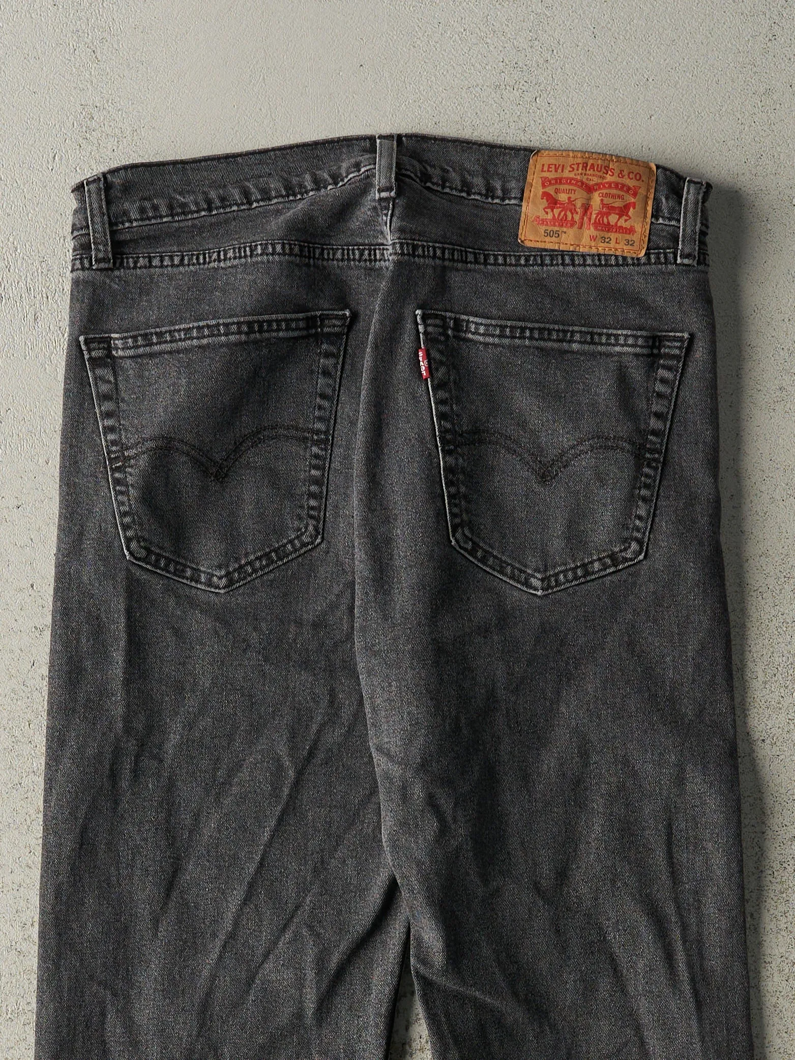 Vintage Y2K Faded Black Levi's 505 Denim Pants (33x31) sold by Rebalance Vintage product image thumbnail 5