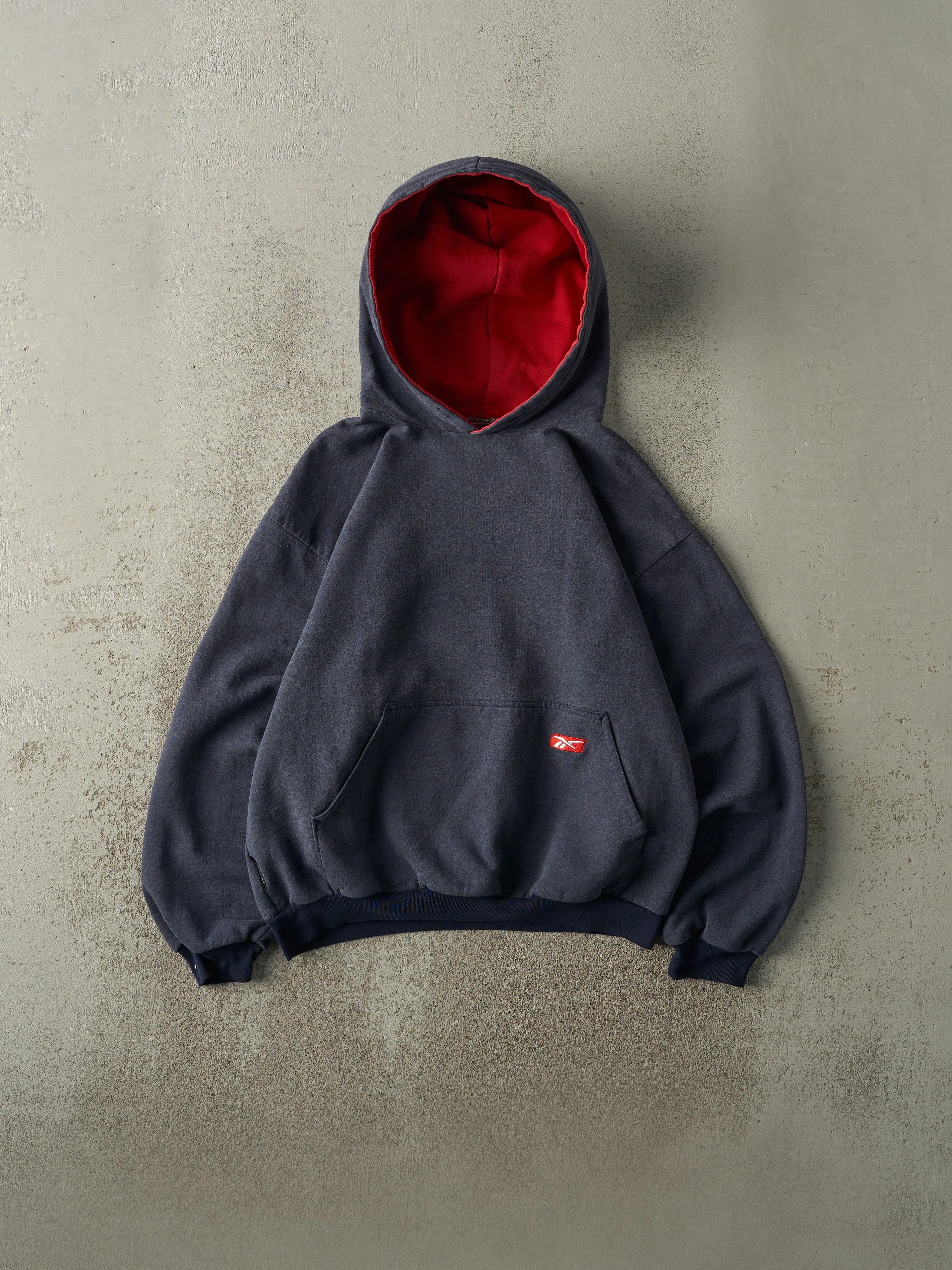 Vintage 90s Navy Blue Reebok Hoodie (M) sold by Rebalance Vintage