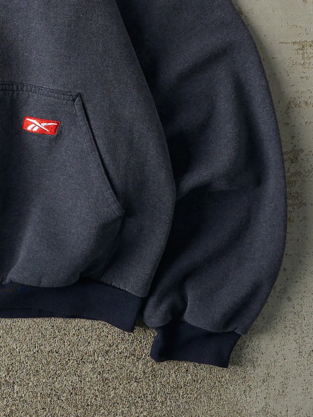Vintage 90s Navy Blue Reebok Hoodie (M) sold by Rebalance Vintage product image thumbnail 3
