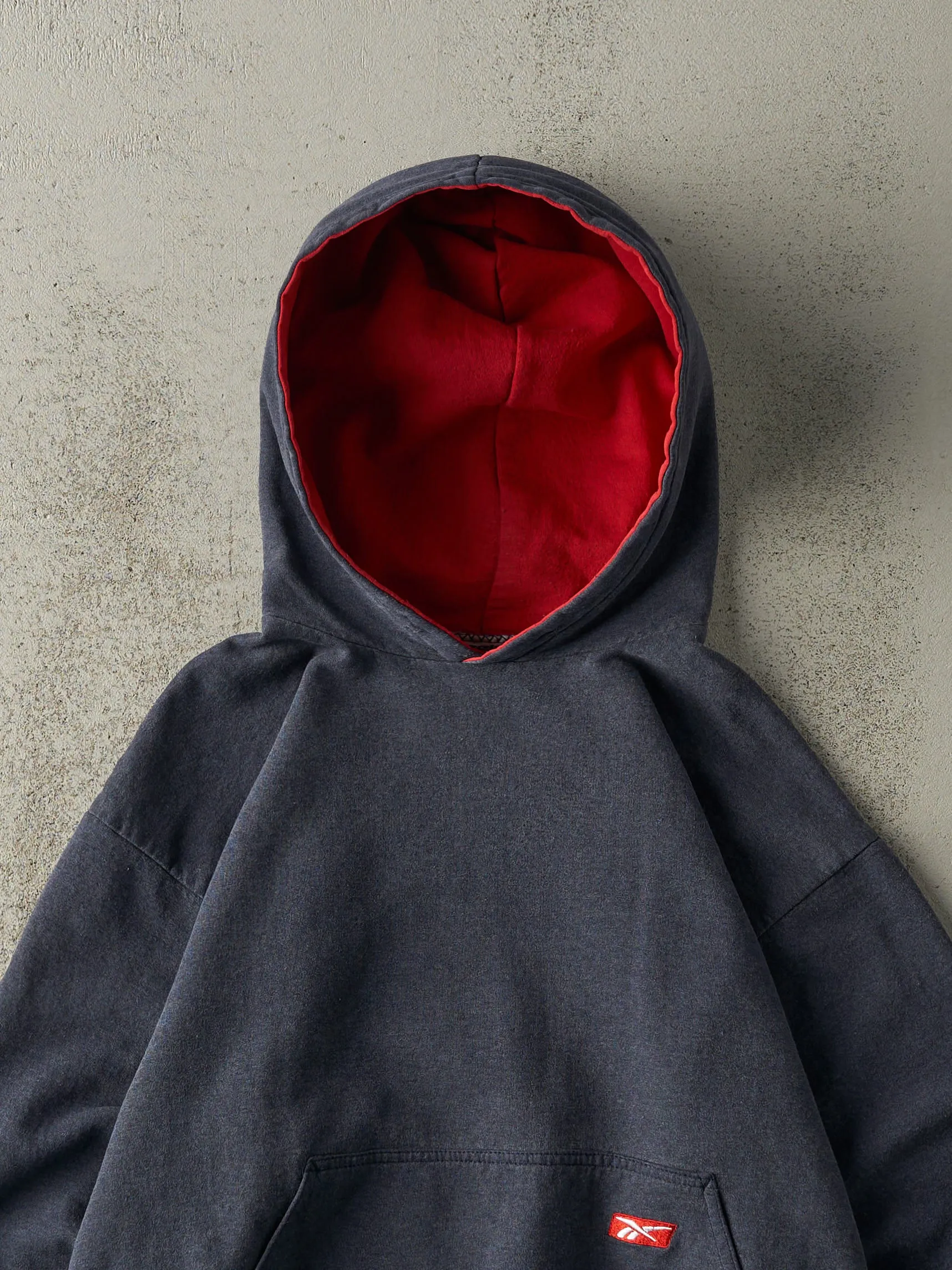 Vintage 90s Navy Blue Reebok Hoodie (M) sold by Rebalance Vintage product image thumbnail 2