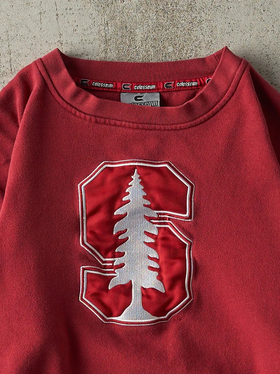 Vintage Y2K Burgundy Stanford University Crewneck (S/M) sold by Rebalance Vintage product image thumbnail 2