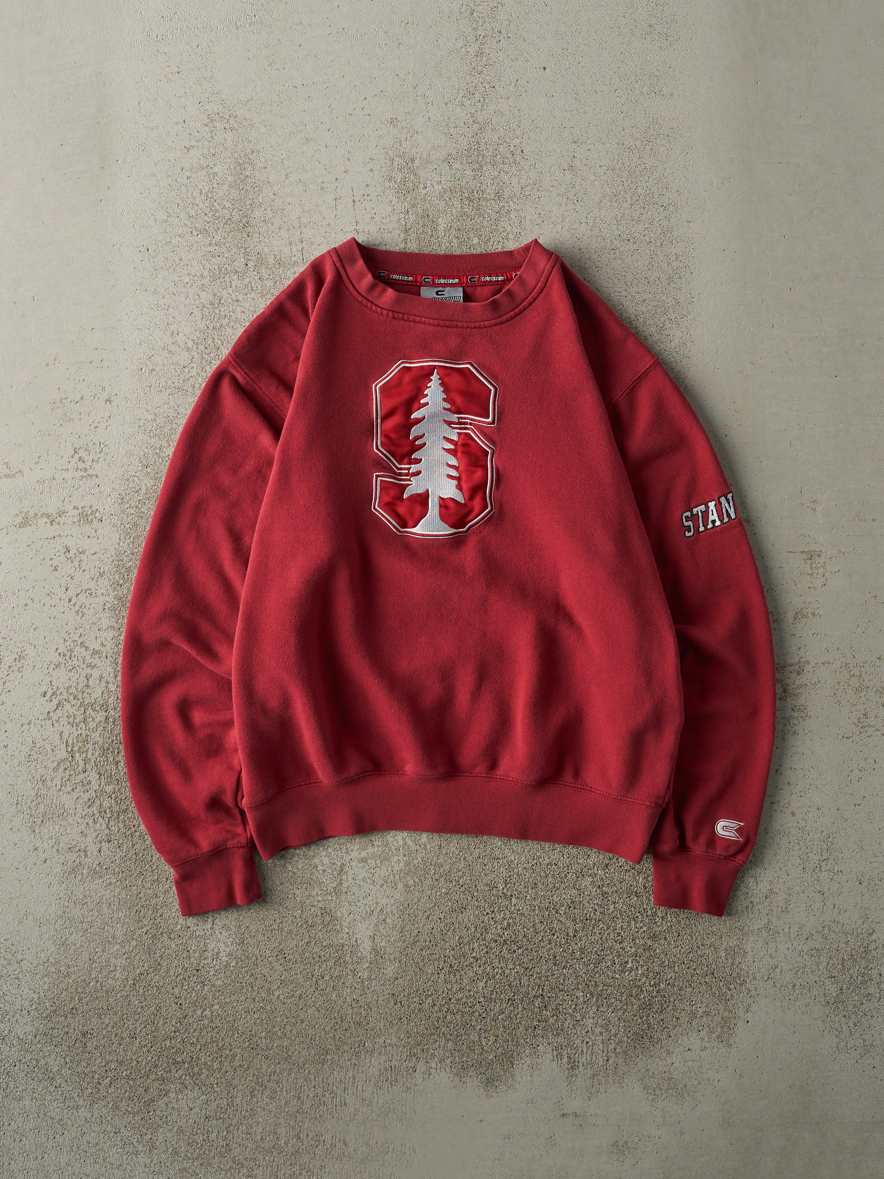 Vintage Y2K Burgundy Stanford University Crewneck (S/M) sold by Rebalance Vintage