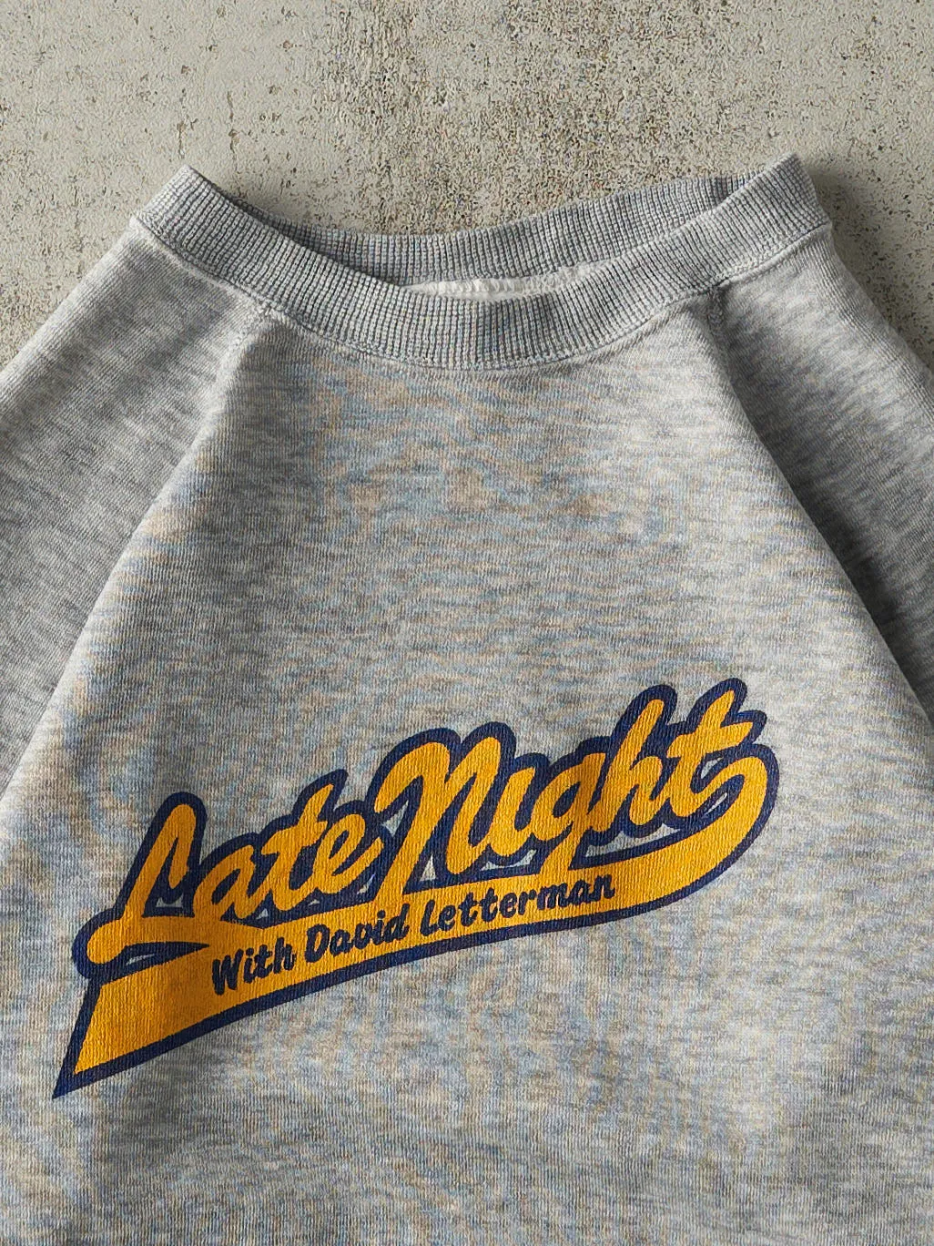Vintage 90s Grey Late Night With David Letterman Crewneck (M) sold by Rebalance Vintage product image thumbnail 2