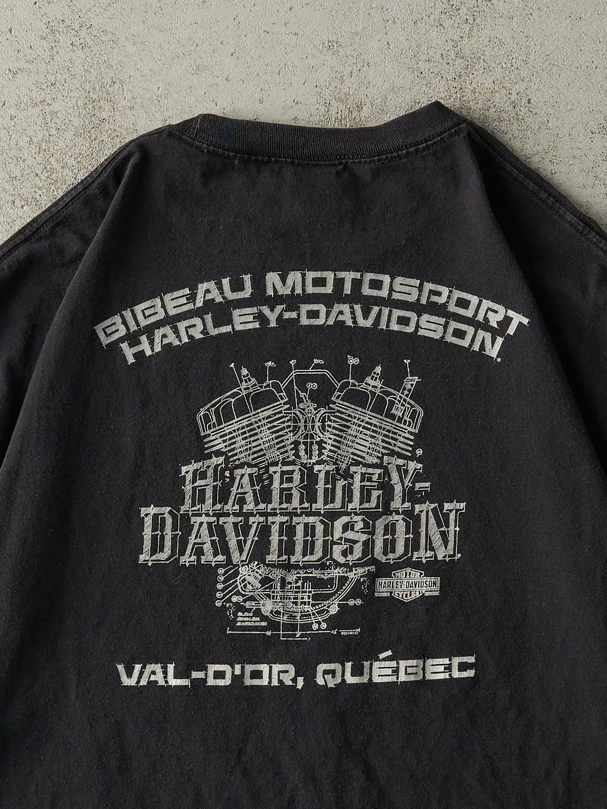 16' Black Val-D'or Quebec Harley Davidson Tee (XL) sold by Rebalance Vintage product image thumbnail 4