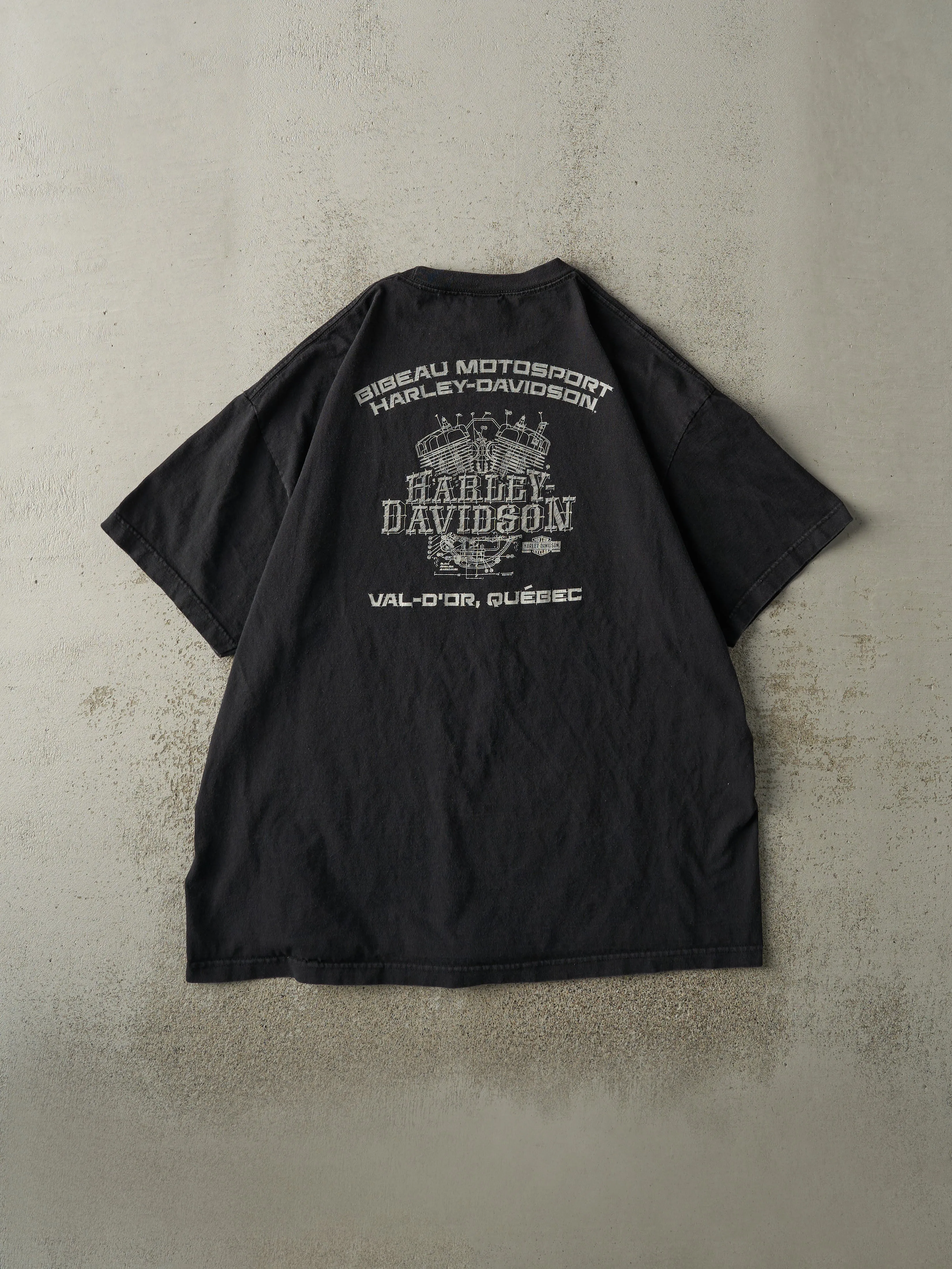 16' Black Val-D'or Quebec Harley Davidson Tee (XL) sold by Rebalance Vintage product image thumbnail 2