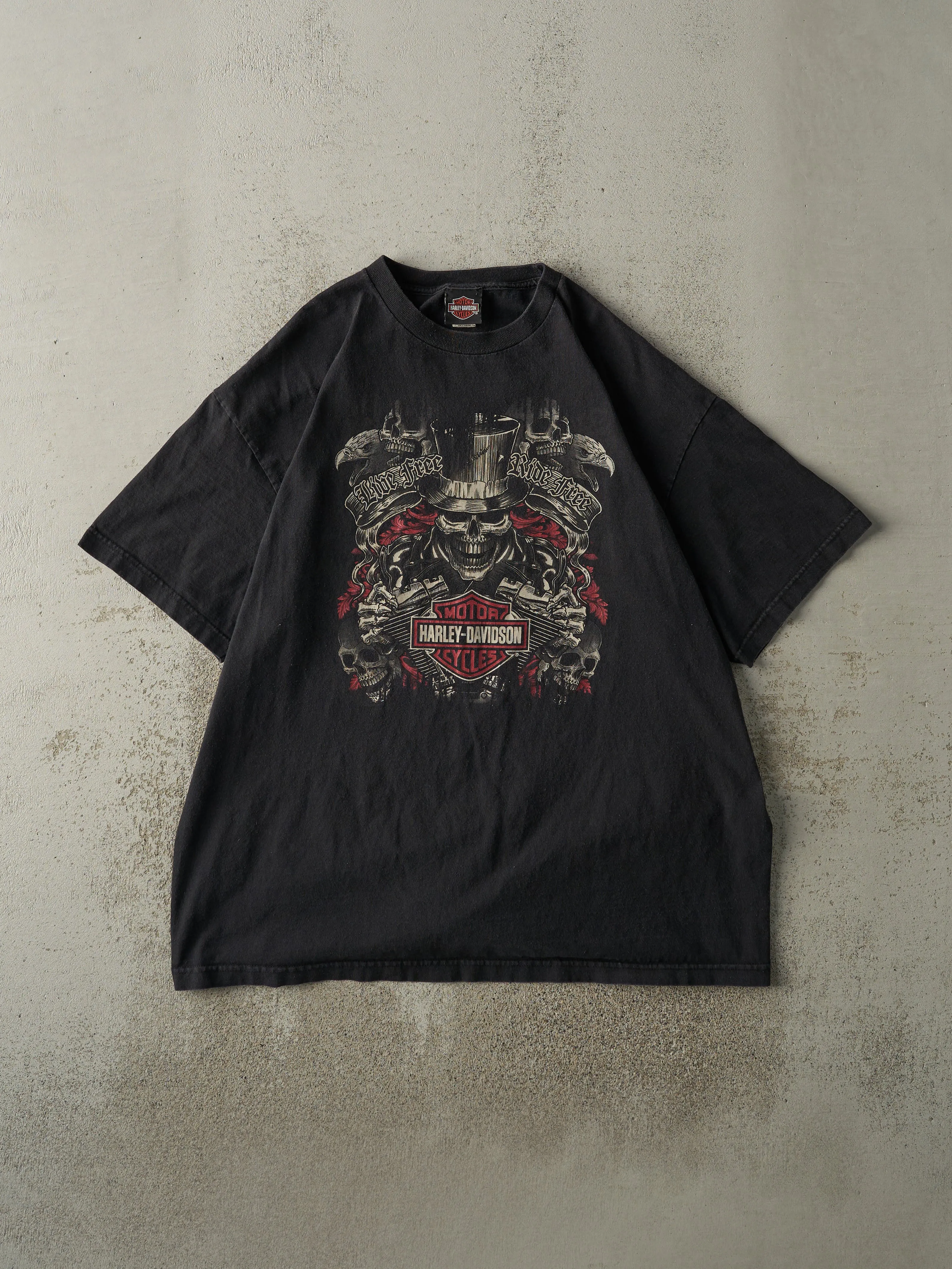 16' Black Val-D'or Quebec Harley Davidson Tee (XL) sold by Rebalance Vintage