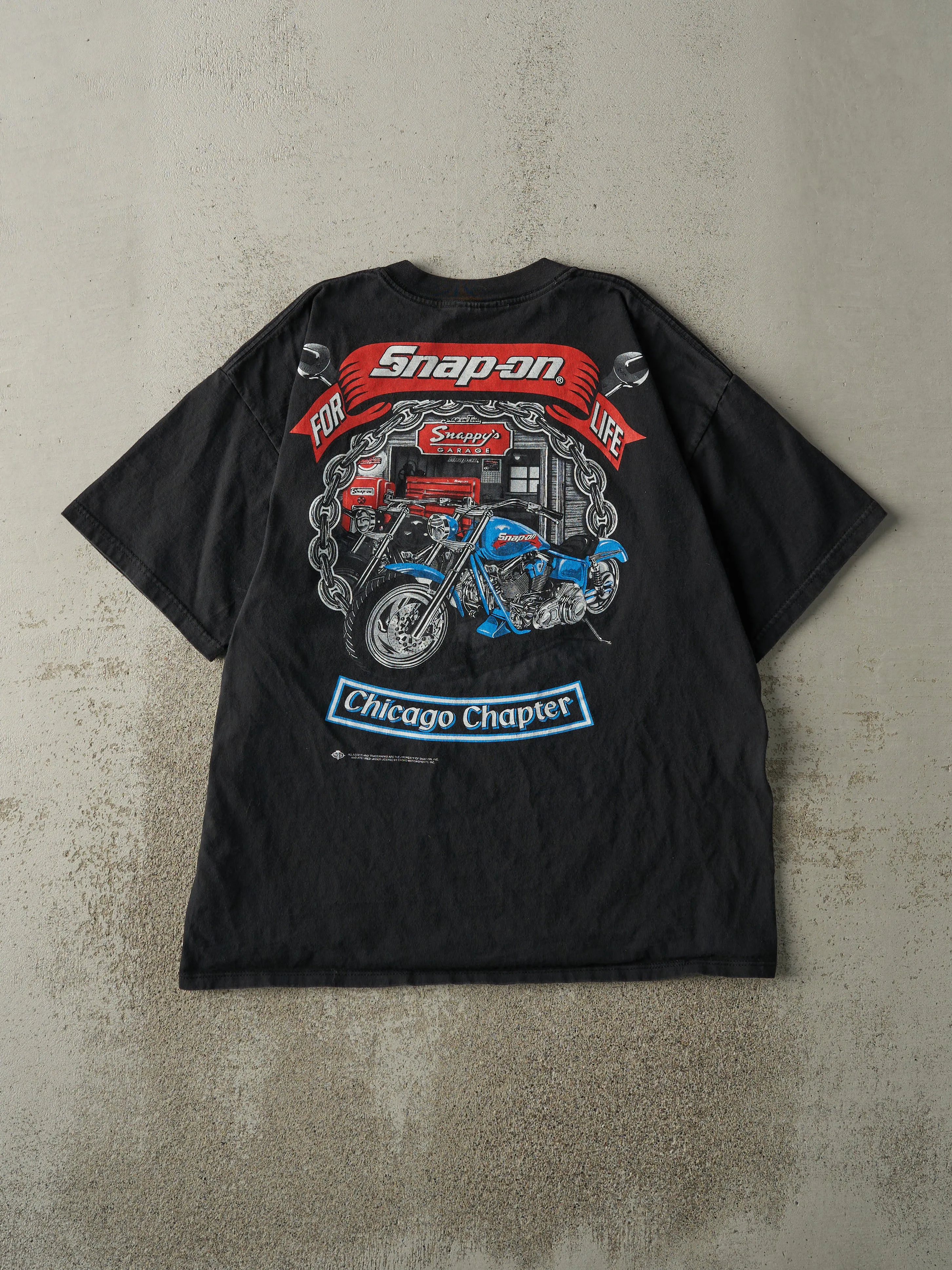 Vintage Y2K Black Snap-On Tools Tee (L) sold by Rebalance Vintage product image thumbnail 2