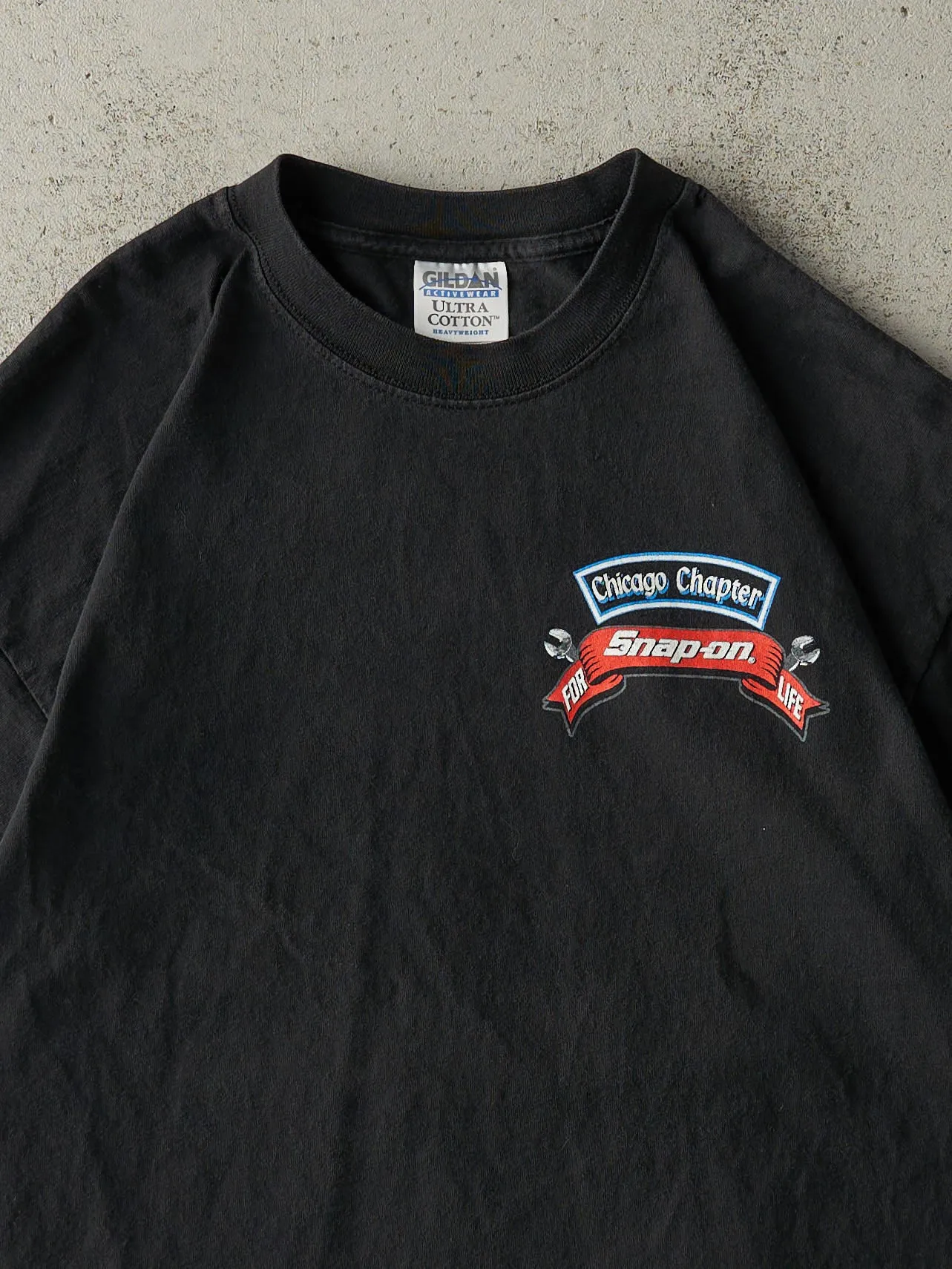 Vintage Y2K Black Snap-On Tools Tee (L) sold by Rebalance Vintage product image thumbnail 3