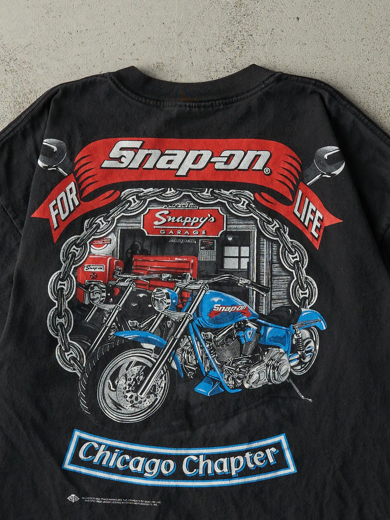 Vintage Y2K Black Snap-On Tools Tee (L) sold by Rebalance Vintage product image thumbnail 4