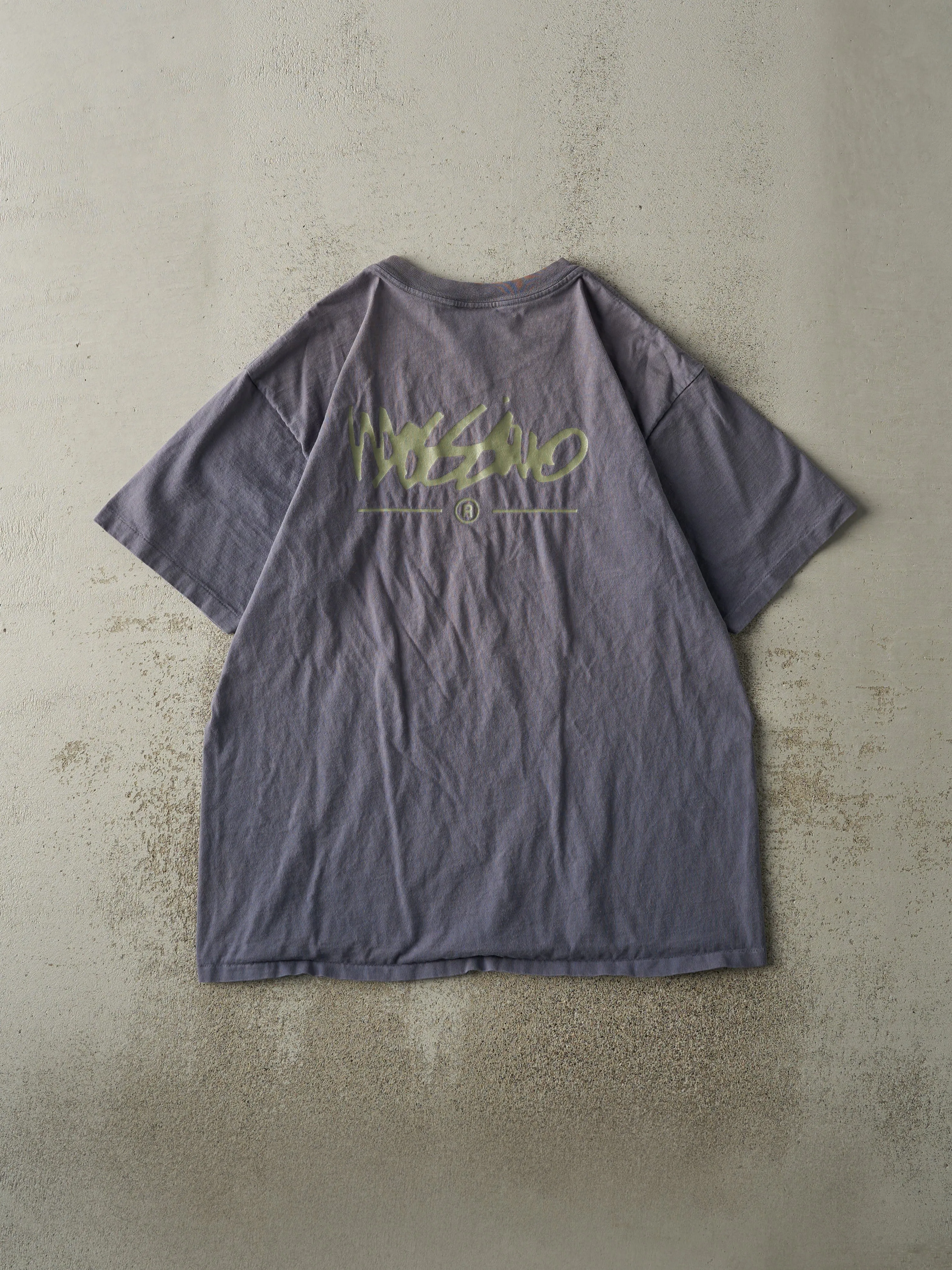 Vintage 90s Navy Blue Mossimo Single Stitch Tee (L) sold by Rebalance Vintage product image thumbnail 2
