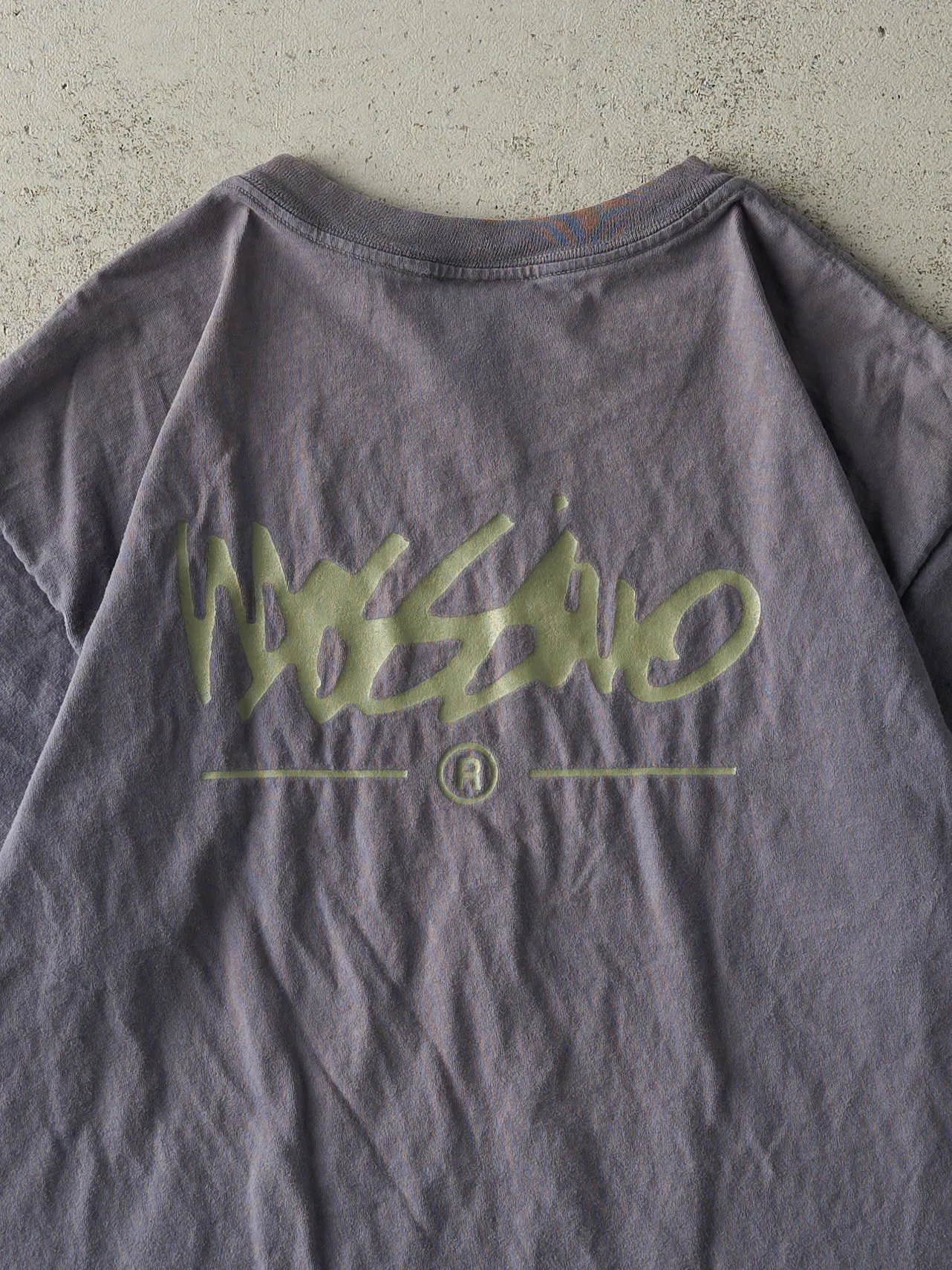 Vintage 90s Navy Blue Mossimo Single Stitch Tee (L) sold by Rebalance Vintage product image thumbnail 4