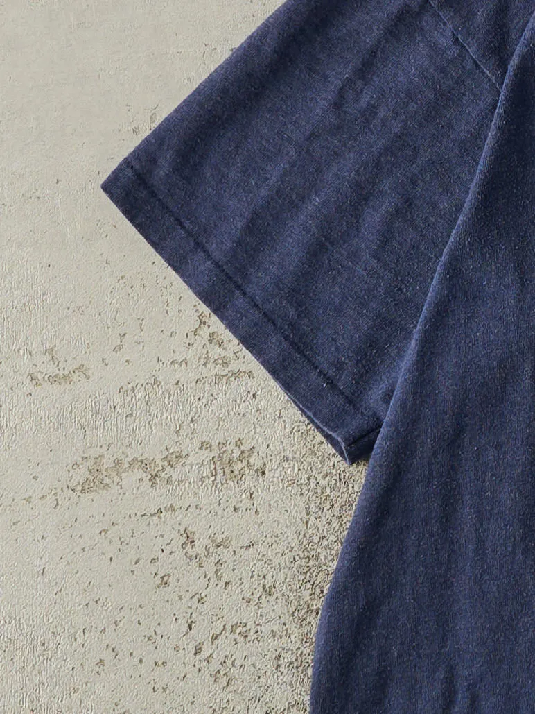 Vintage 80s Navy Blue Michigan Wolverines Single Stitch Tee (M) sold by Rebalance Vintage product image thumbnail 3