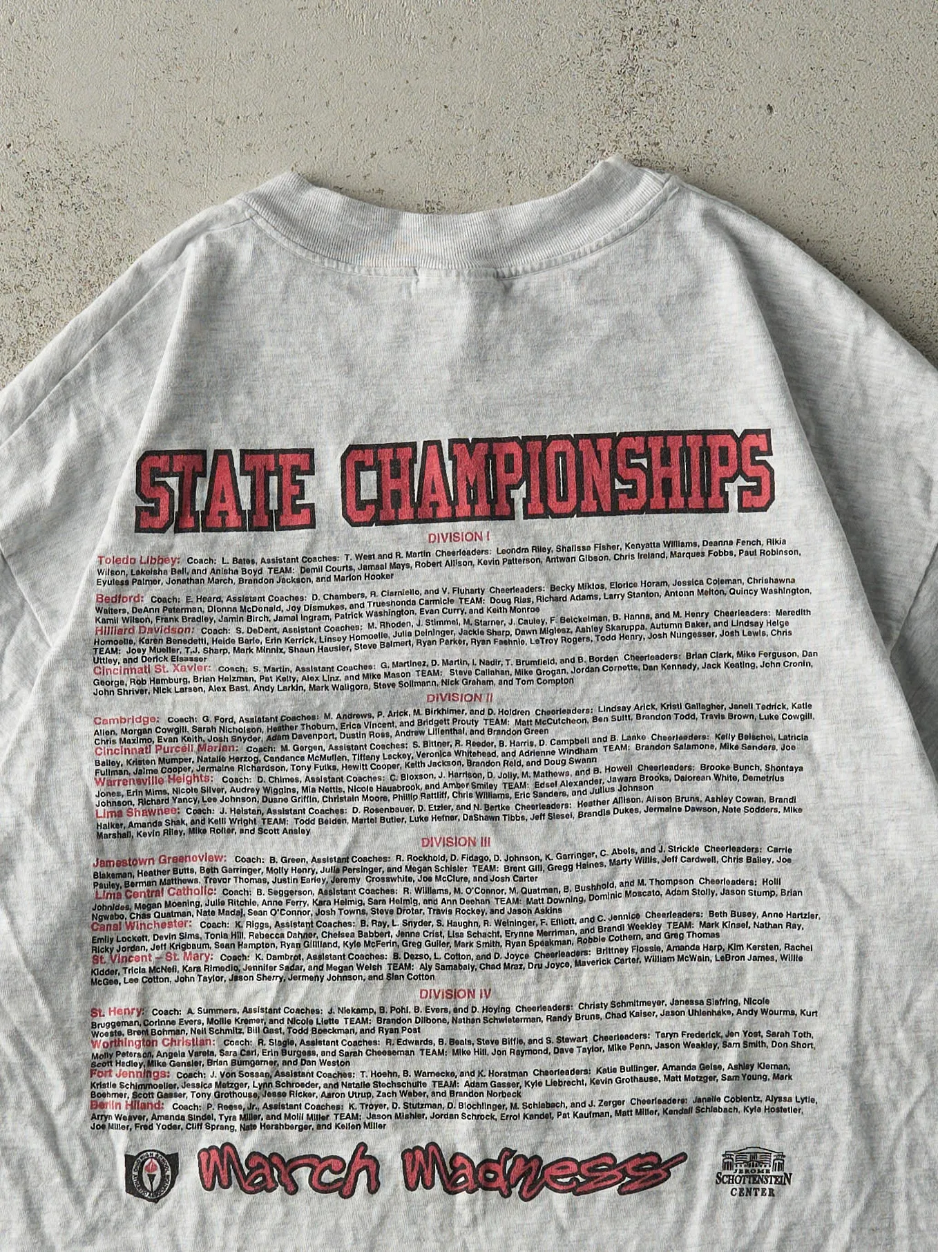 Vintage 00' Heather Grey Final Four State Championship Tee (M/L) sold by Rebalance Vintage product image thumbnail 4