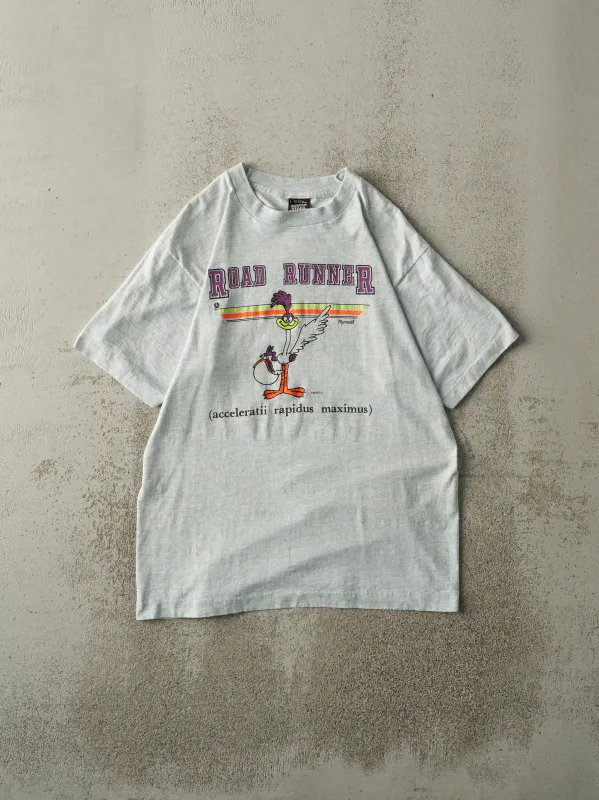Vintage 80s Heather Grey Plymouth Road Runner Single Stitch Tee (M) sold by Rebalance Vintage